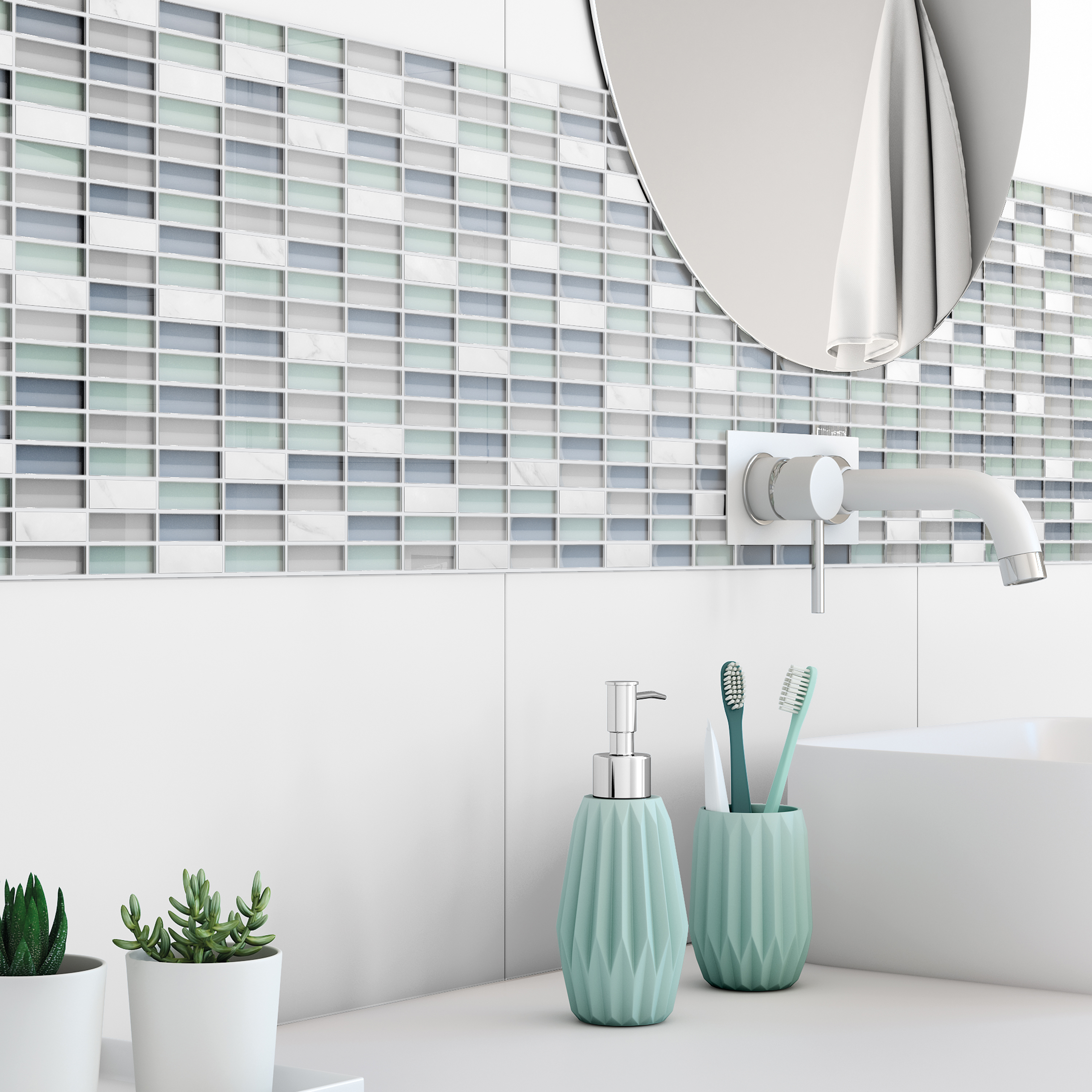 Изображение товара Мозаика Artens Fsn 30х30 см, стекло, цвет зеленый