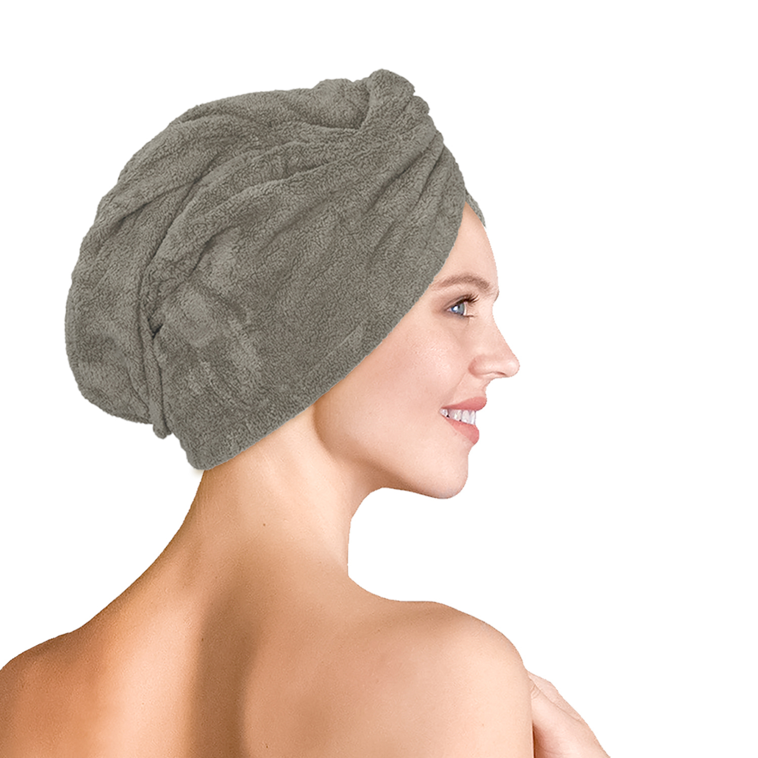 Изображение товара Полотенце махровое Bravo чалма 25x65 см цвет бежевый