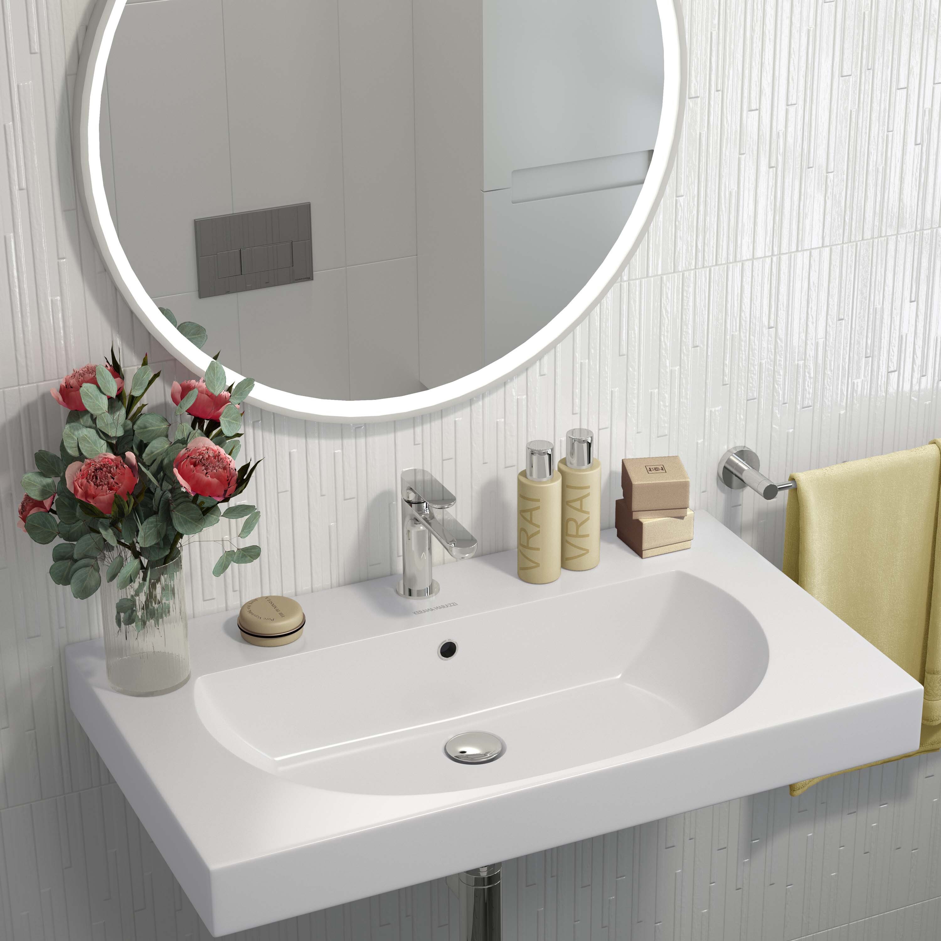 Изображение товара Плитка настенная Kerama Marazzi Сигма 20x60 см 1.2 м² глянцевая цвет белый геометрия