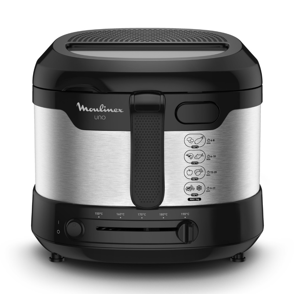 Изображение товара Электрическая фритюрница Moulinex AF215D10 1.8 л цвет черный/серебристый