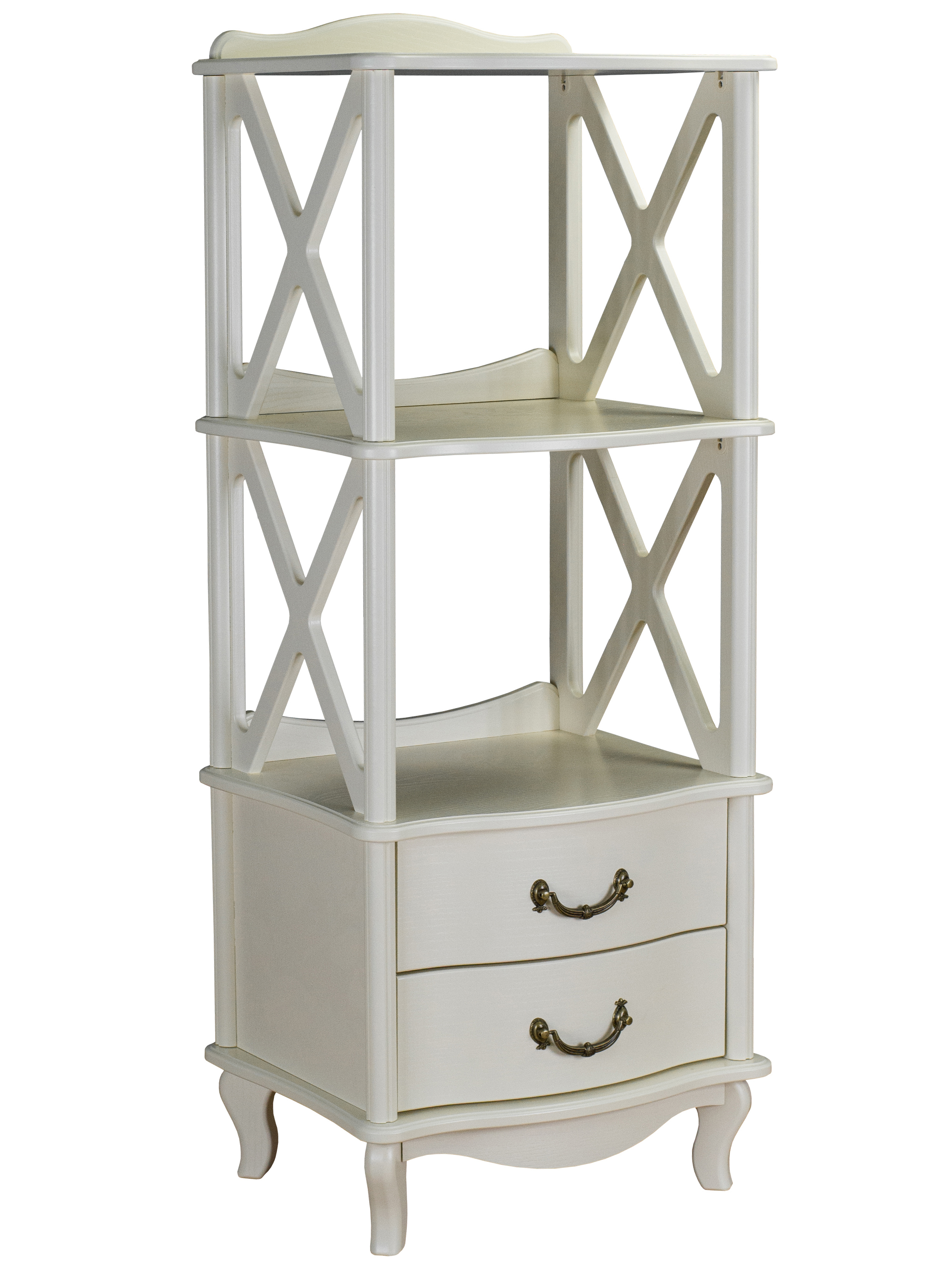 Изображение товара Этажерка Мебелик Джульетта с ящиками 124.4 см бежевый