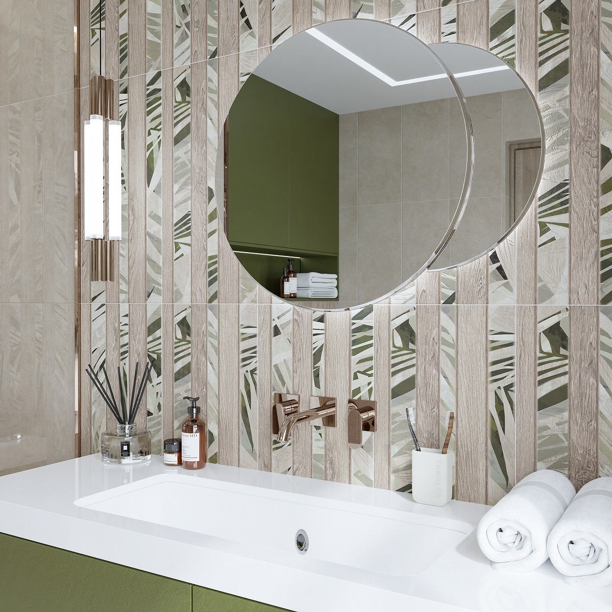 Изображение товара Керамическая плитка Azori 38 509531101 31.5x63см 1.59 м² цвет светло-коричневый