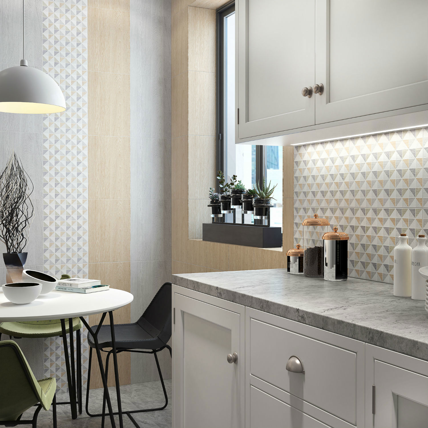 Изображение товара Настенная плитка Keramin 00-002028 27.5x40см 1.65 м² цвет серый