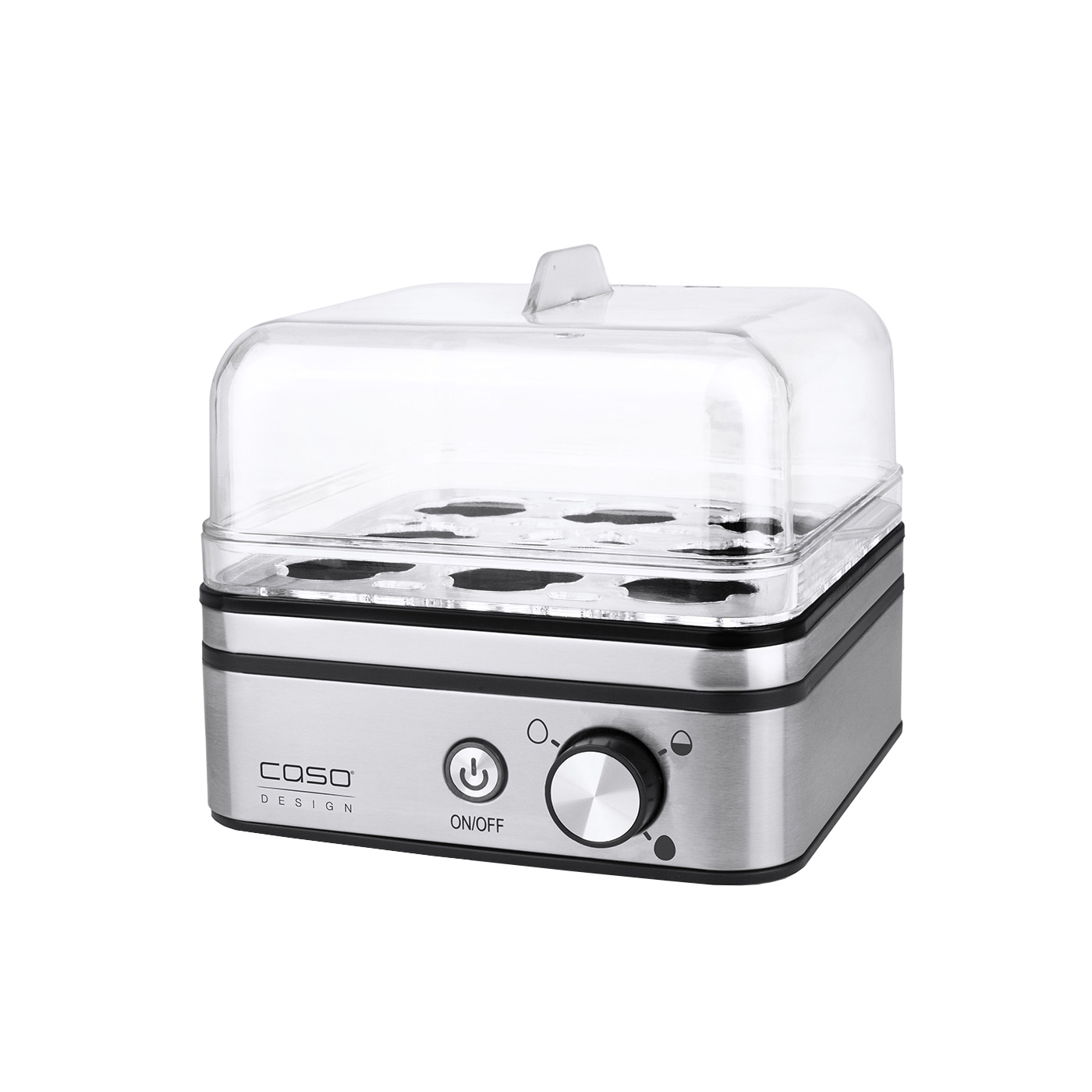 Изображение товара Электрическая яйцеварка Caso E 9 с пластиковыми чашами и нержавеющей сталью