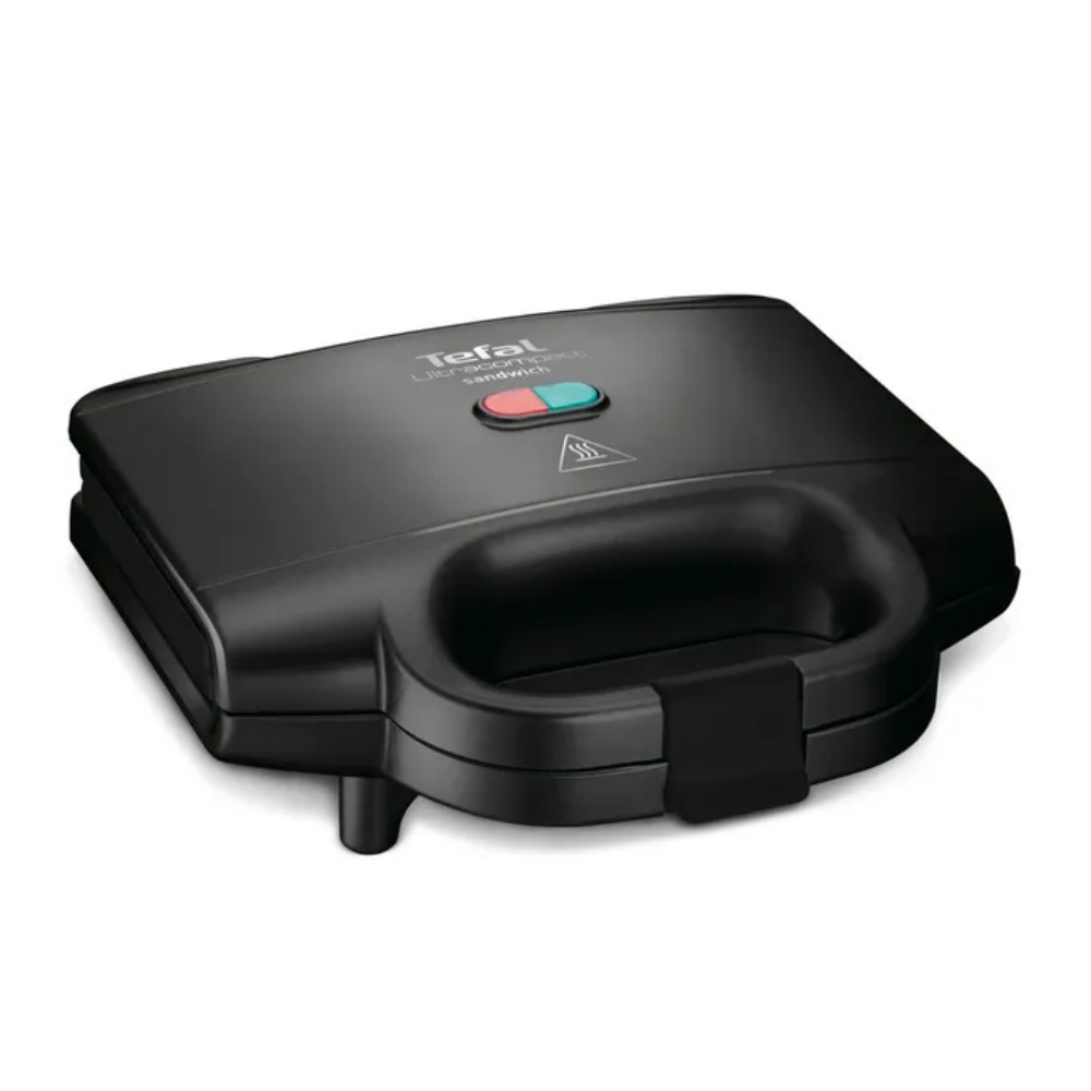 Изображение товара Электрическая сэндвичница Tefal Ultracompact SM159830 черная для быстрого приготовления бутербродов
