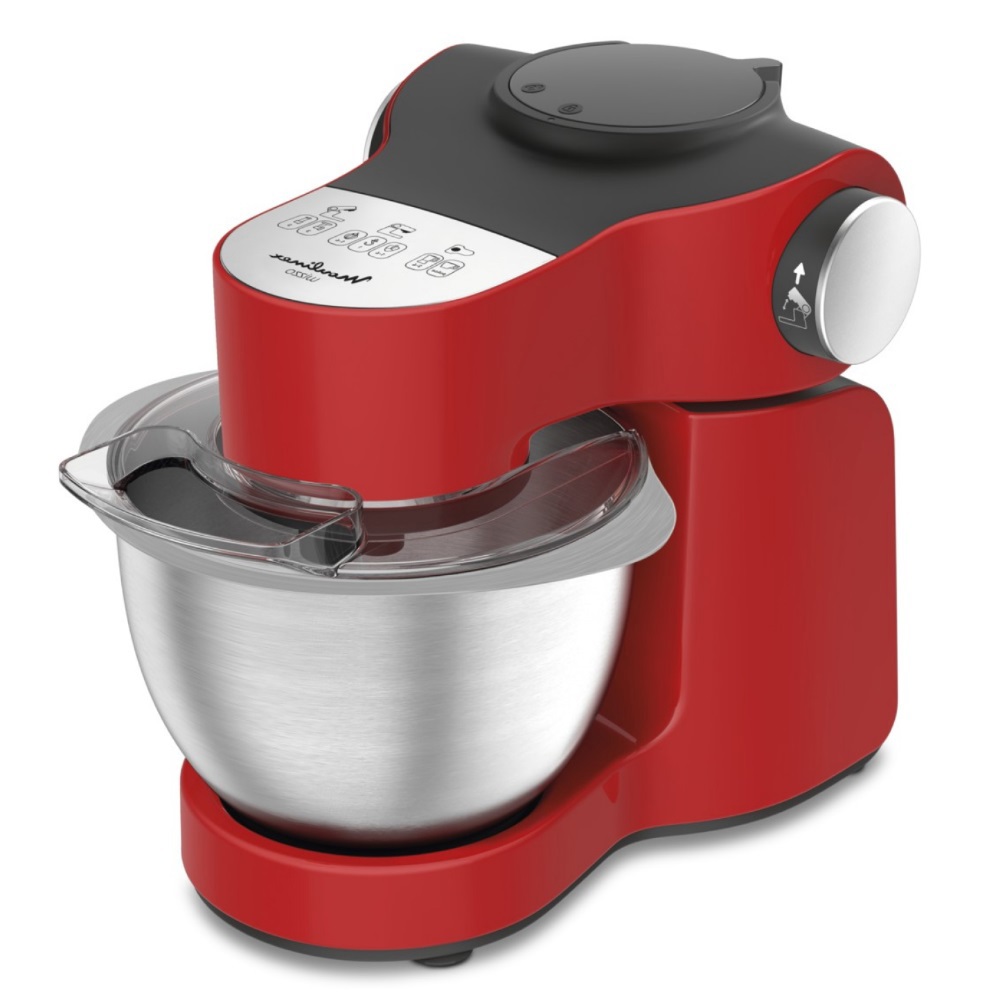 Изображение товара Кухонный комбайн Moulinex Wizzo QA317510 1000 Вт 7 скоростей черный красный