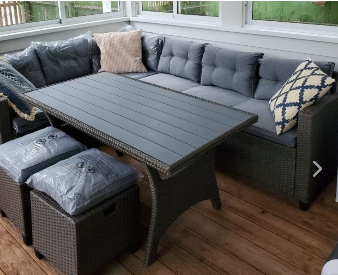 Изображение товара Набор садовой мебели Афина 307grey из искусственного ротанга для улицы и дома