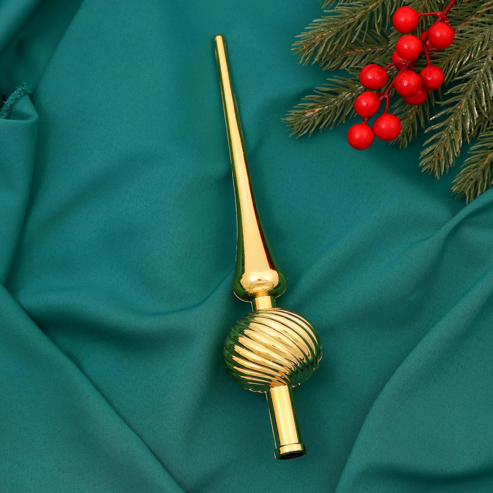 Изображение товара Верхушка на елку Зимнее волшебство h 25 см жёлтый / золотой