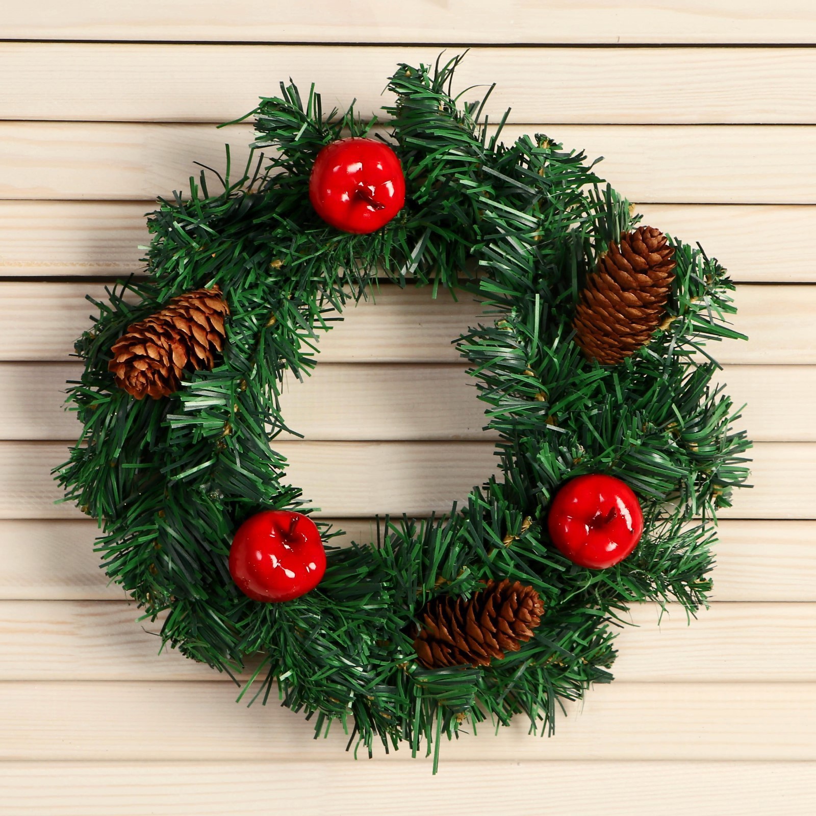 Изображение товара Рождественский венок Зимнее волшебство ø 19 см с декором для новогоднего декора