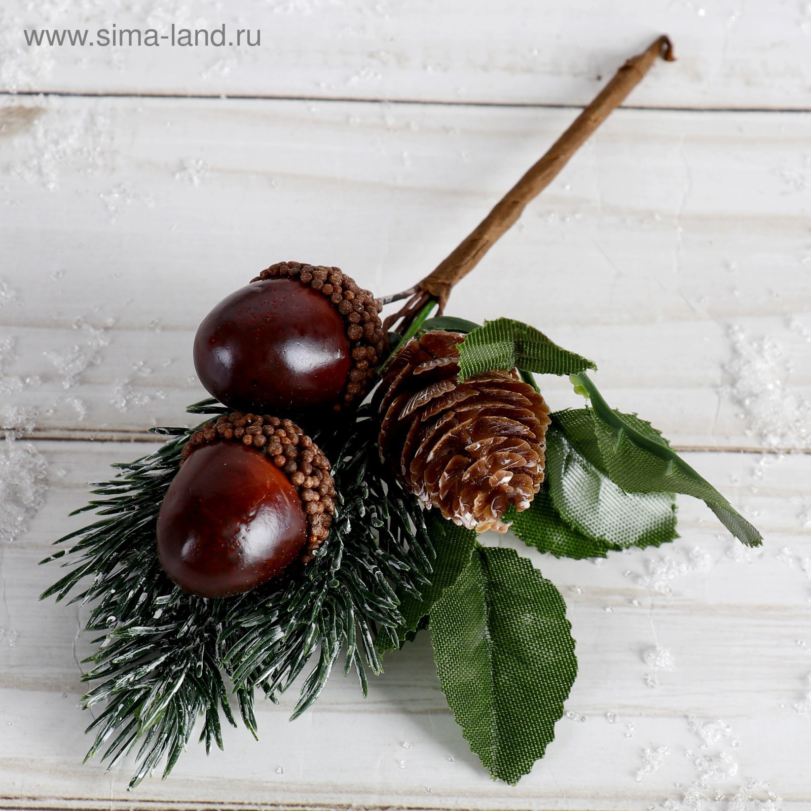 Изображение товара Декоративный предмет Зимнее волшебство 4306252 ø 15 см с декором