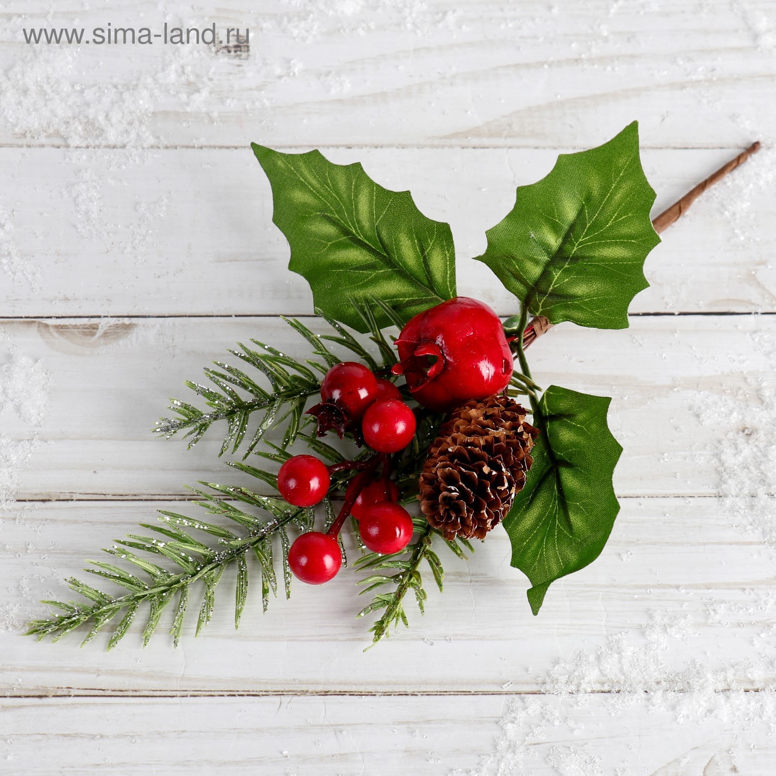 Изображение товара Декоративный рождественский предмет Зимнее волшебство ø 18 см для новогоднего декора