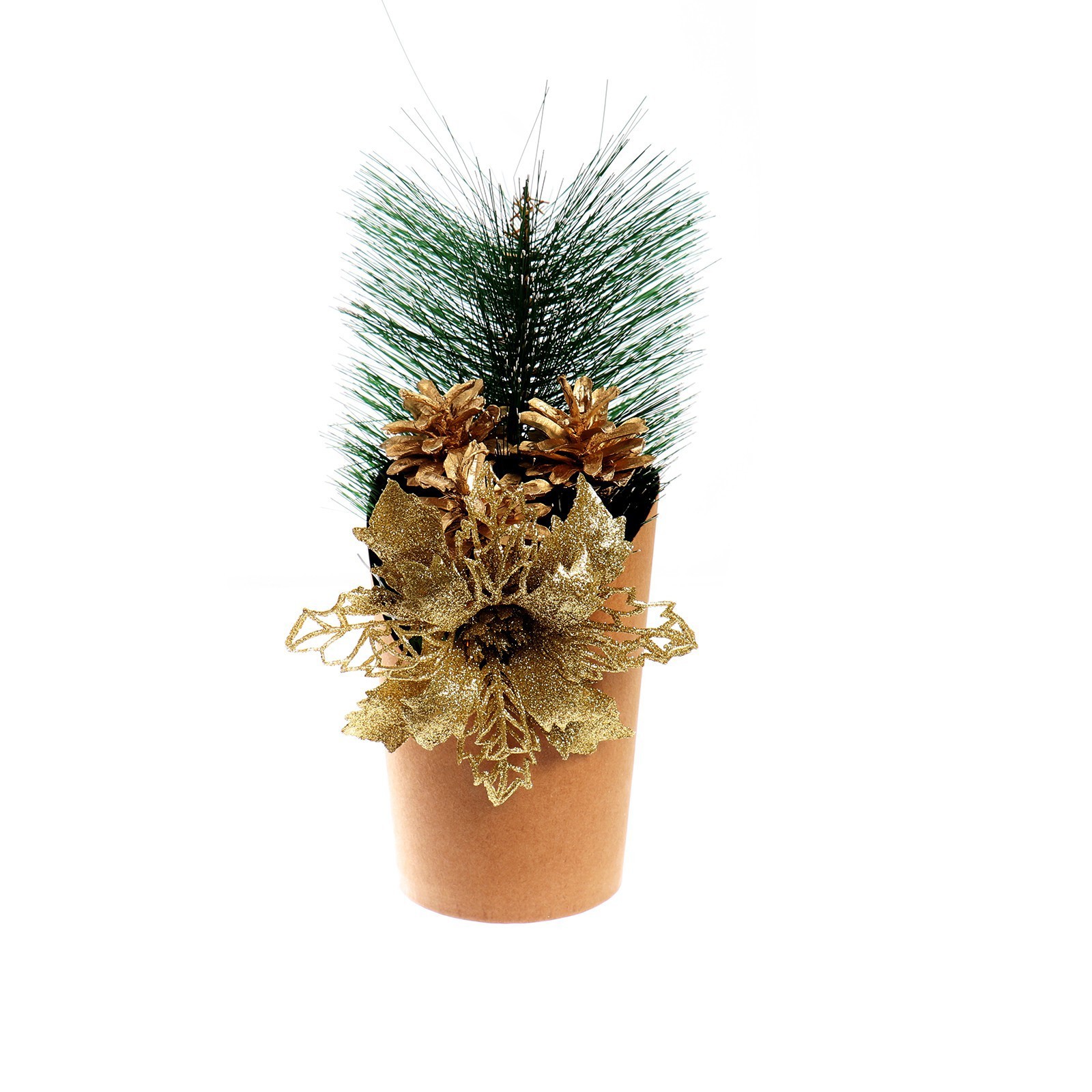 Изображение товара Новогодняя композиция Рождественская ветка из пластика Лесная мастерская 7490114