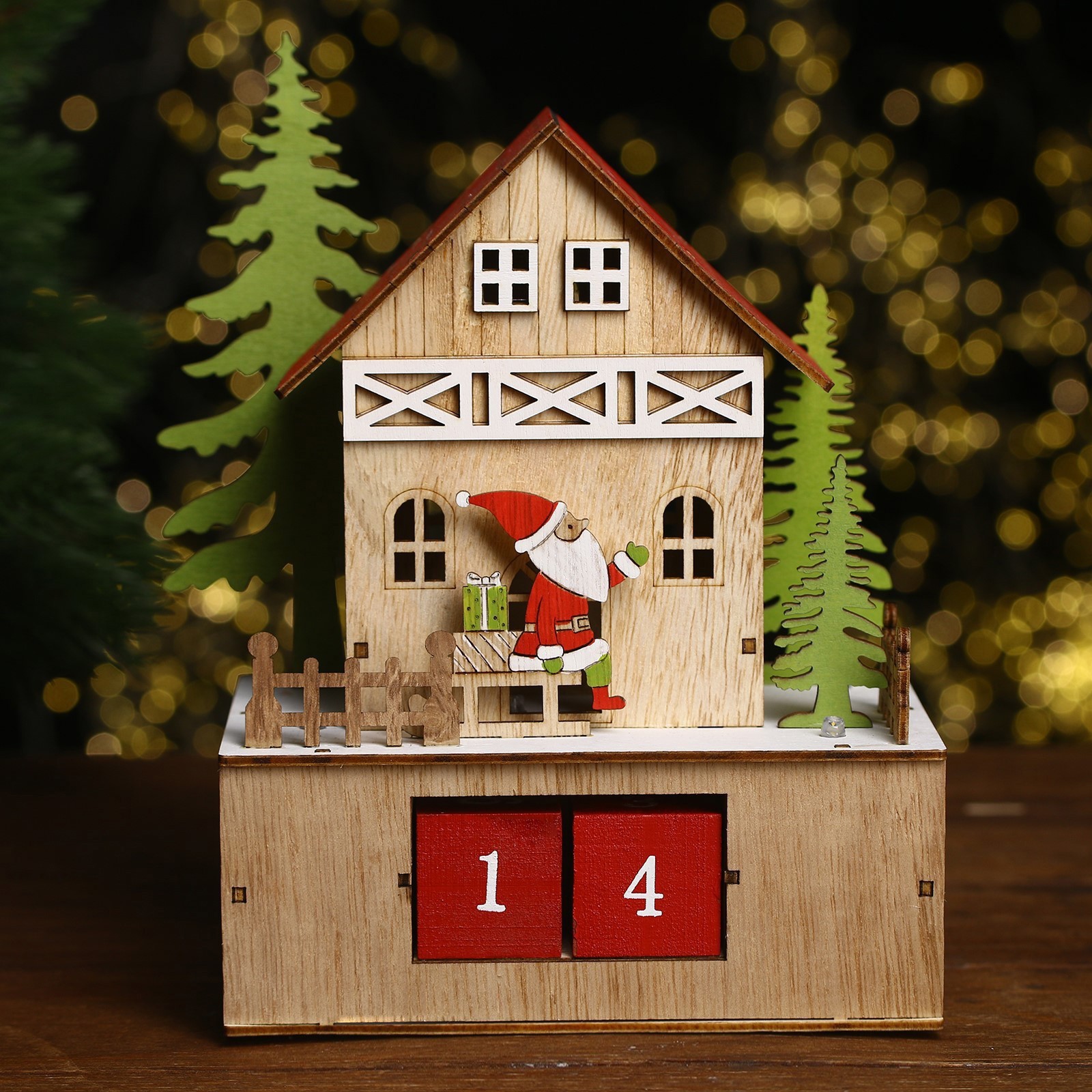 Изображение товара Светящаяся электрическая фигура Сказка для дома Лесная мастерская h 10 см разноцветный