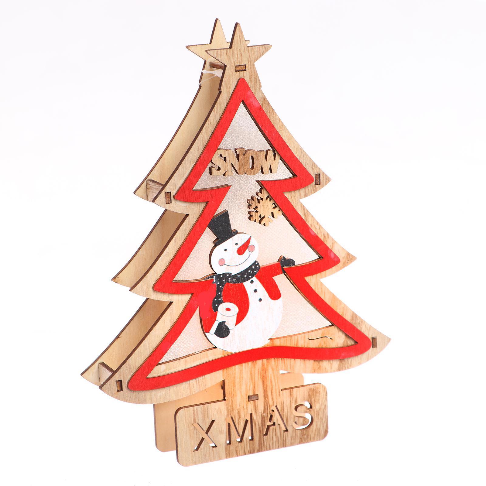 Изображение товара Светящаяся электрическая фигура Ёлка и снеговик 2 см разноцветный ЛЕСНАЯ МАСТЕРСКАЯ