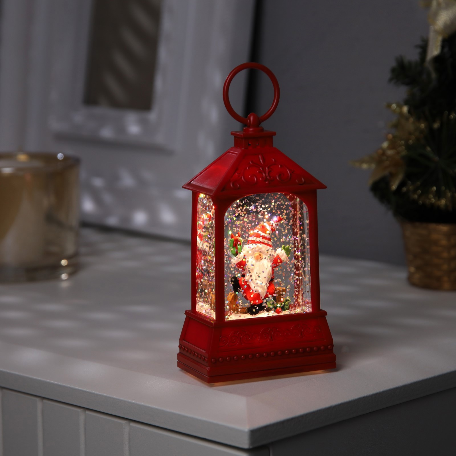 Изображение товара Светящаяся электрическая фигура Дед мороз 9591267 разноцветная для дома и улицы