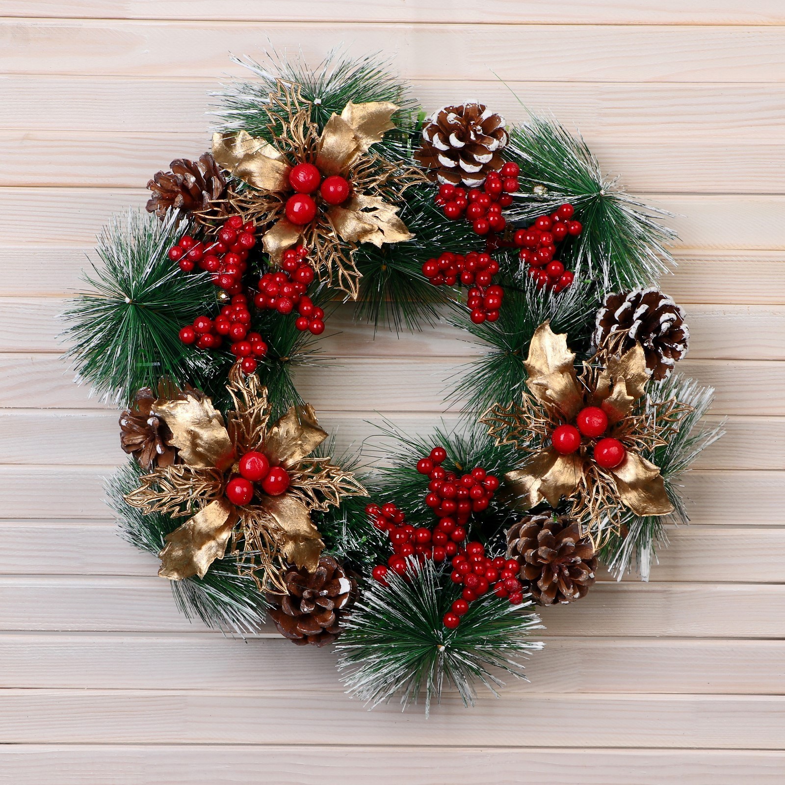 Изображение товара Рождественский венок Зимнее волшебство ø 26 см с декором украшение для дома