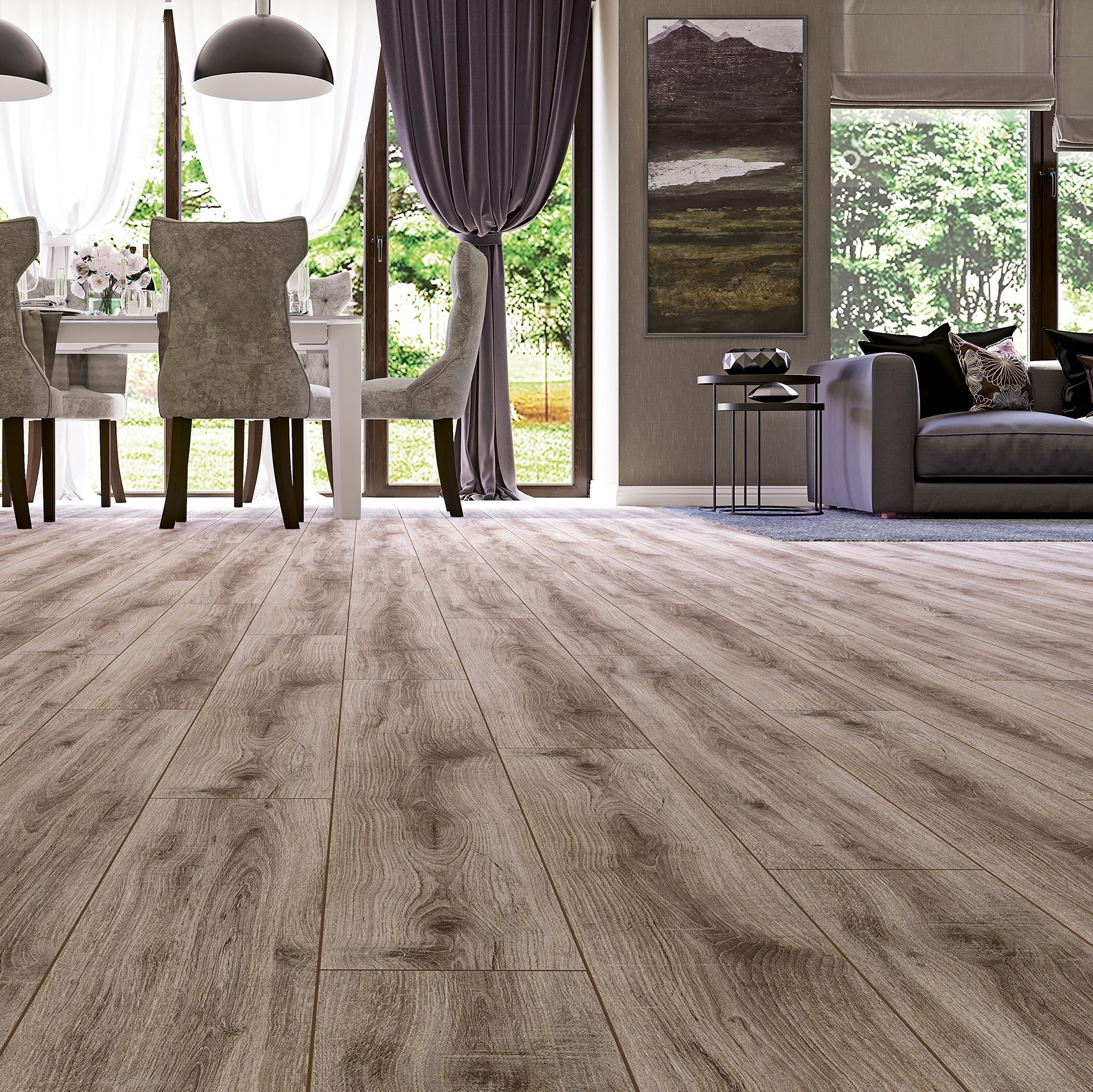 Изображение товара Ламинат Kronostar Salzburg Дуб Идеальный 33 класс 10 мм с фаской 1.86 м2