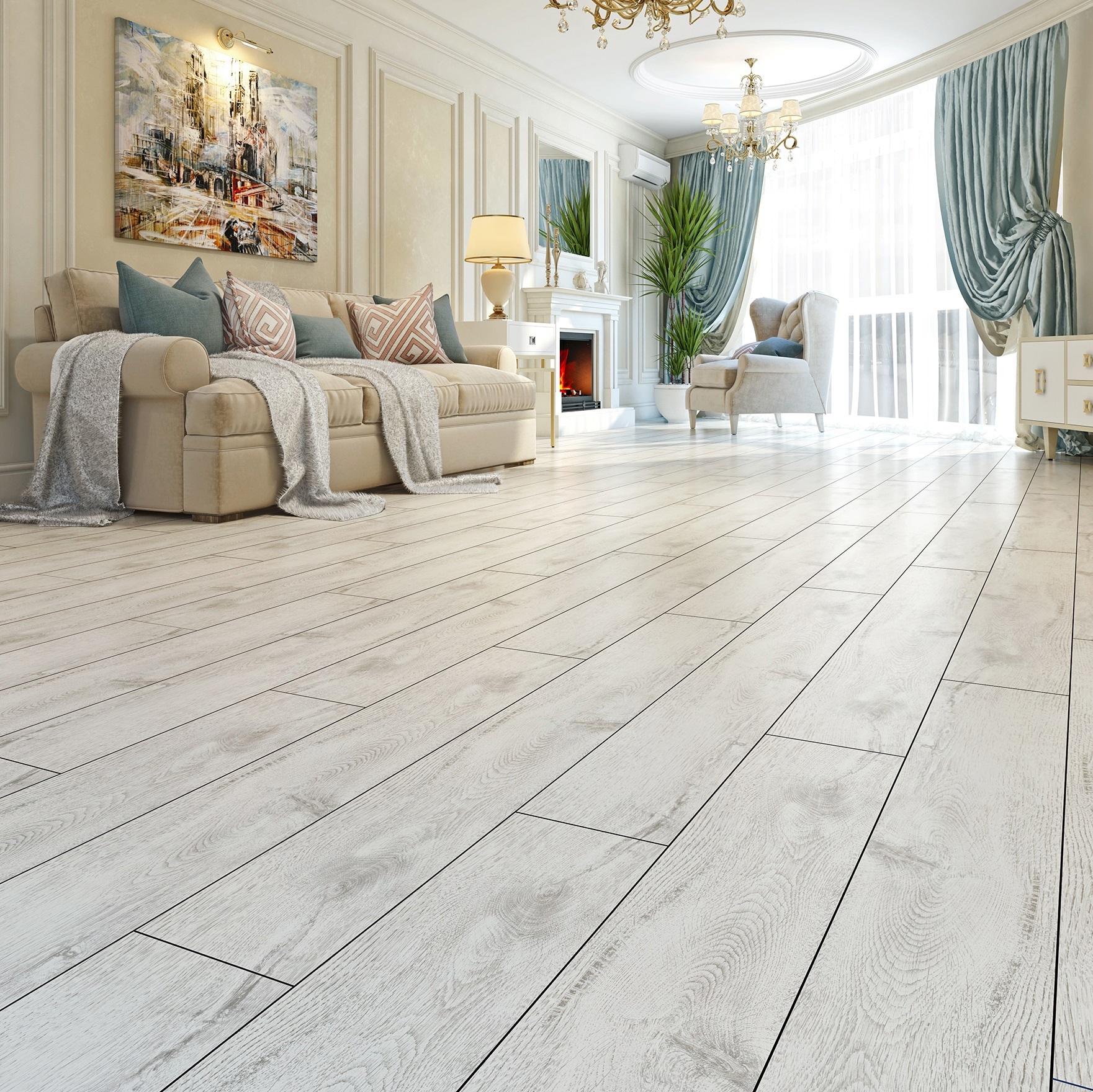 Изображение товара Ламинат Kronostar Salzburg Дуб Нарвик 33 класс толщина 10 мм с фаской 1.86 м²