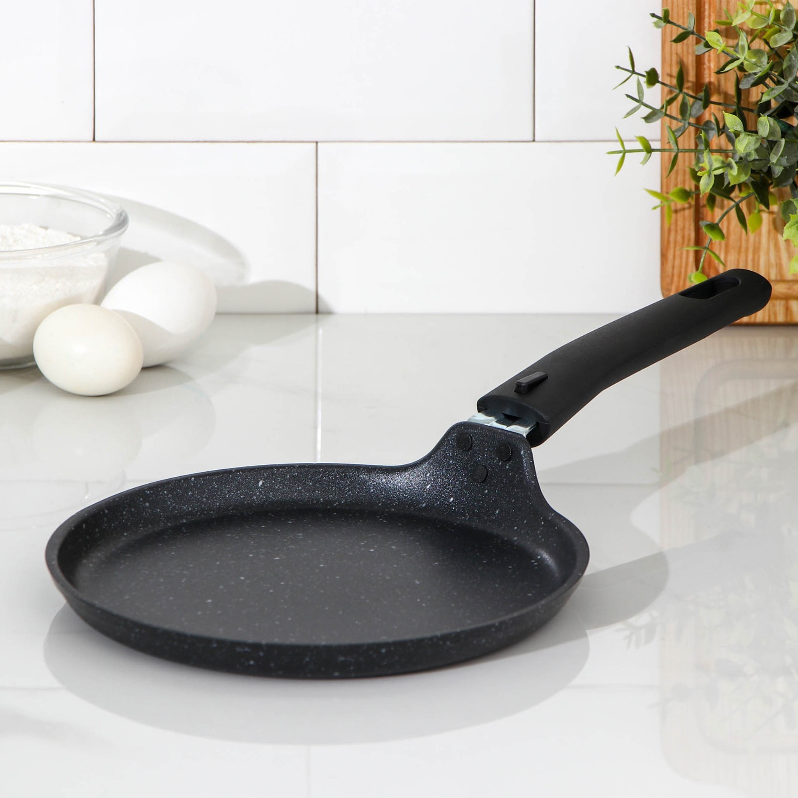 Изображение товара Сковорода Kukmara 20 см с съемной ручкой антипригарное покрытие Россия