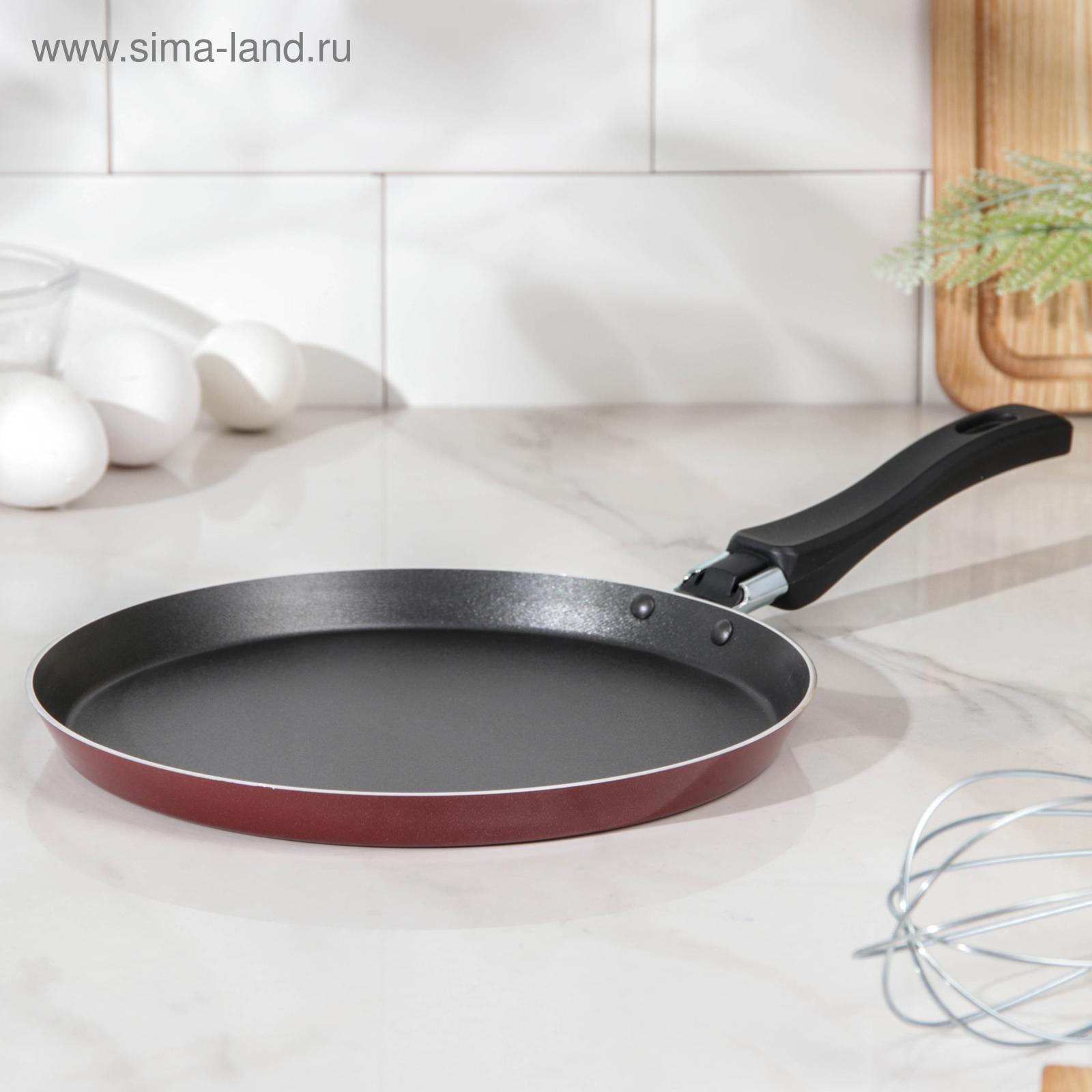 Изображение товара Сковорода Scovo Эксперт 22 см без крышки алюминий бордовая
