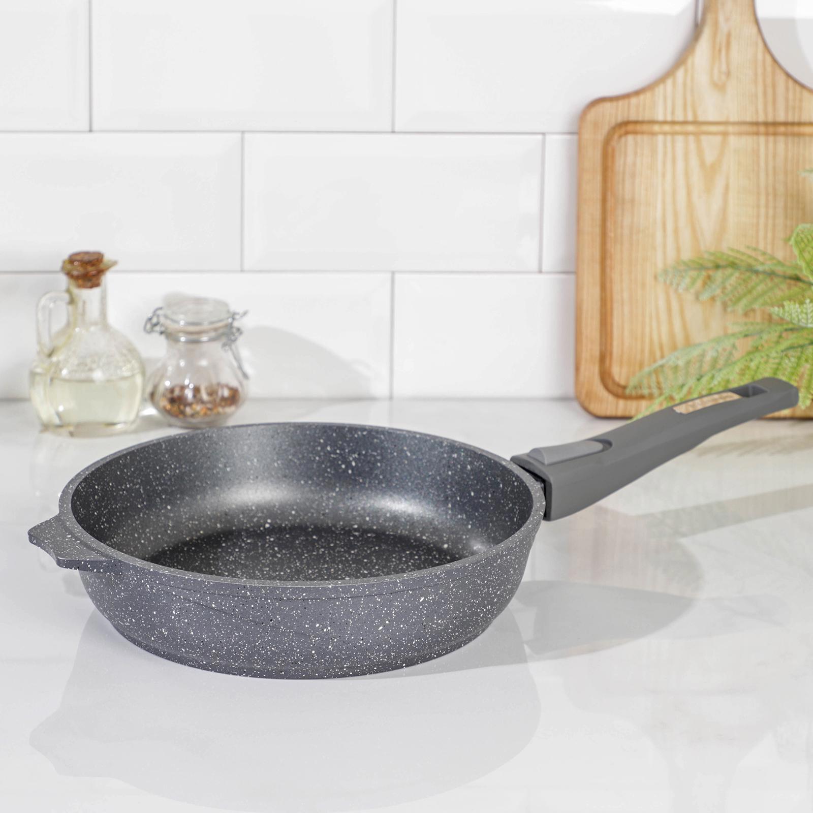 Изображение товара Сковорода Мечта 24 см литой алюминий антипригарное покрытие съемная ручка