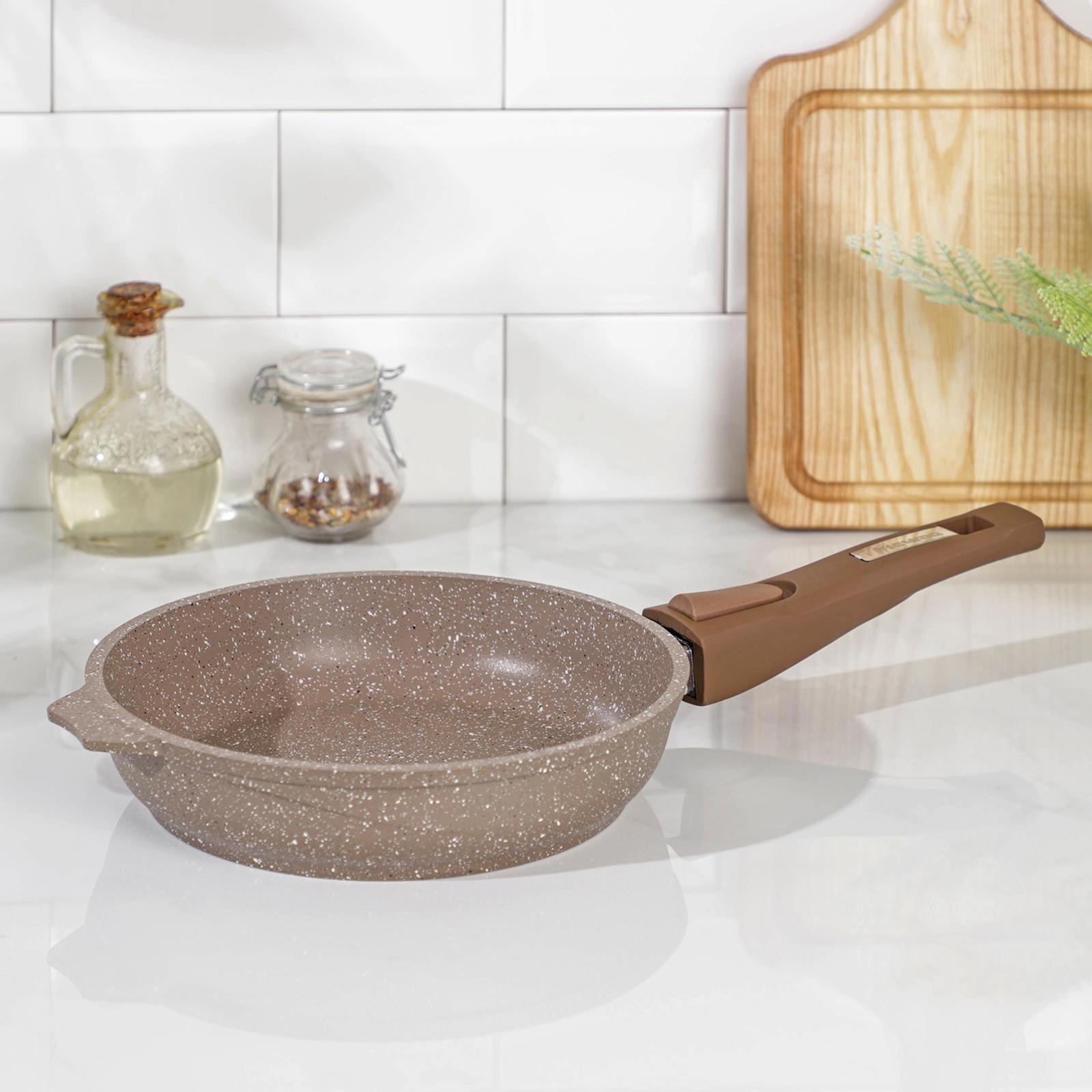 Изображение товара Сковорода Мечта 4832349 20 см со съемной ручкой без крышки алюминий литой цвет коричневый