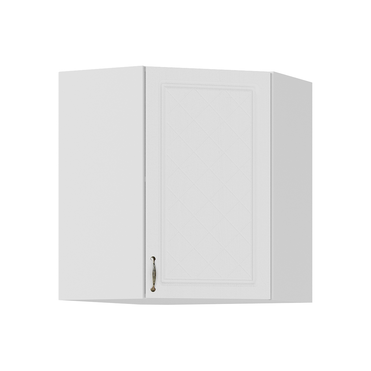 Изображение товара Навесной шкаф Стендмебель Модена 60x71.6x60 см ЛДСП цвет белый/дуб белый