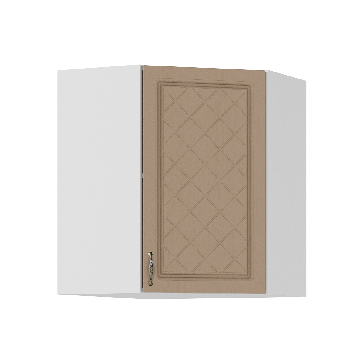 Изображение товара Навесной шкаф Стендмебель Модена 60x71.6x60 см ЛДСП цвет белый/дуб кофе