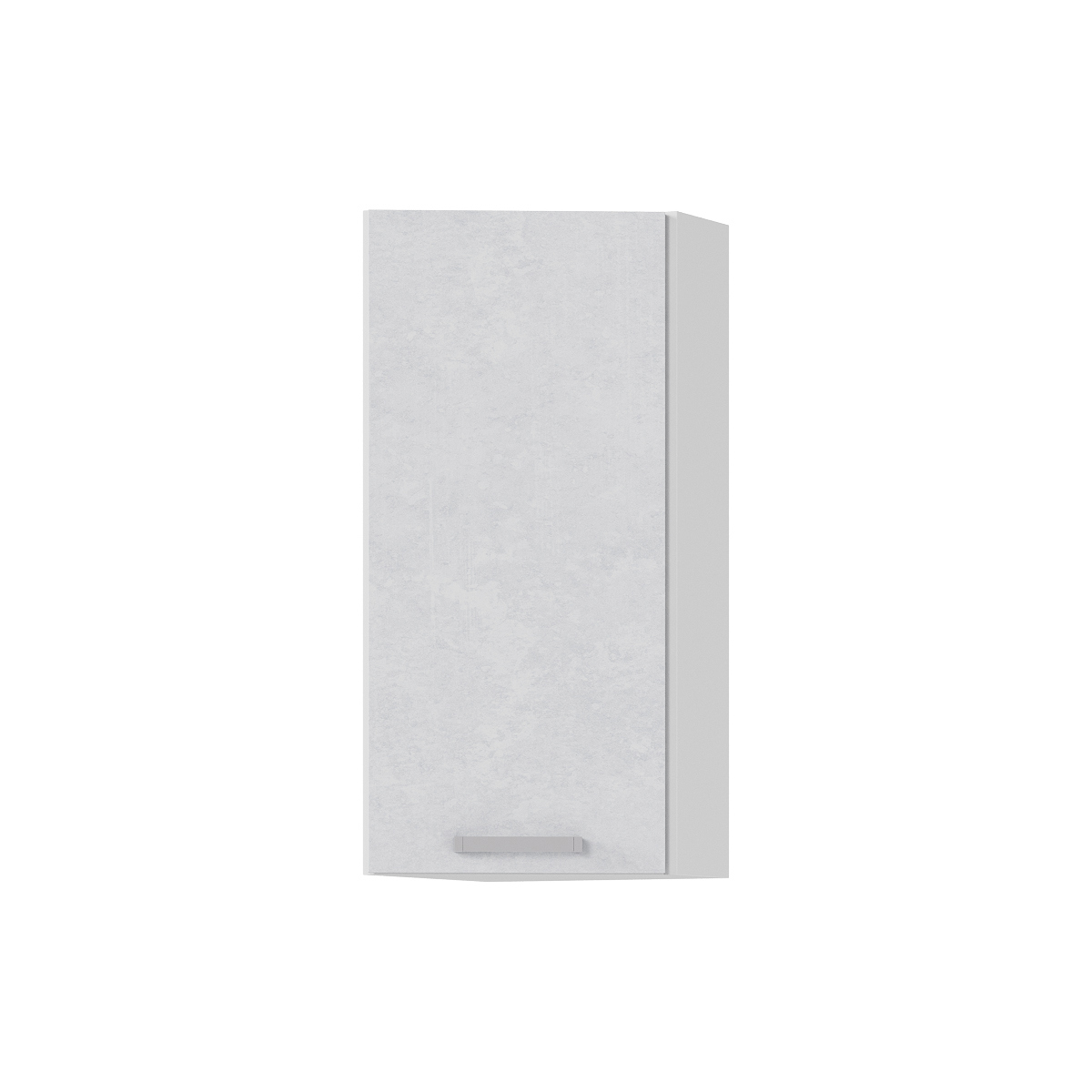 Изображение товара Навесной шкаф торцевой Стендмебель Бетоны 30x71.6x31.4 см ЛДСП цвет белый/бетон снежный