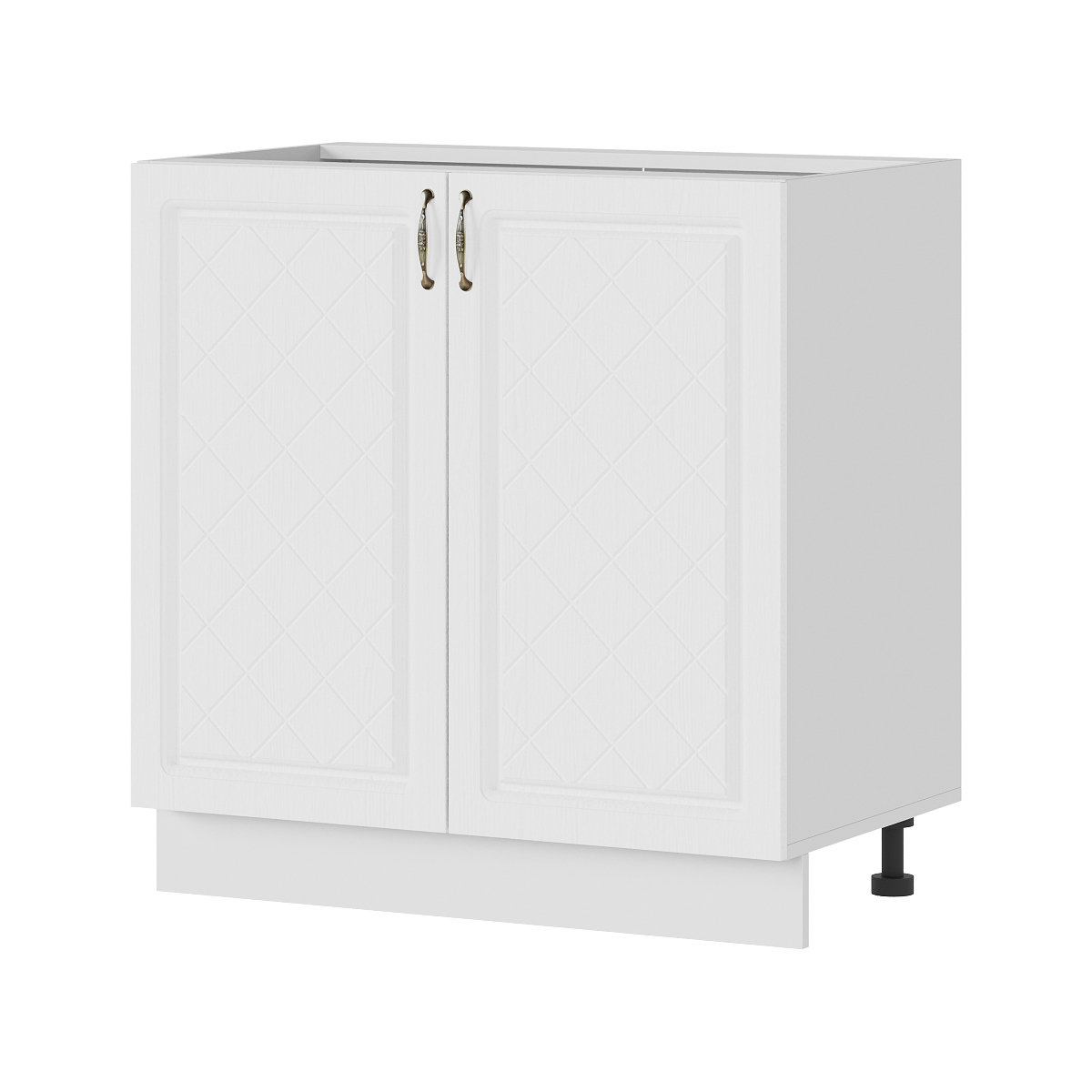 Изображение товара Напольный шкаф Стендмебель Модена 80x84x47.4 см ЛДСП цвет белый/дуб белый