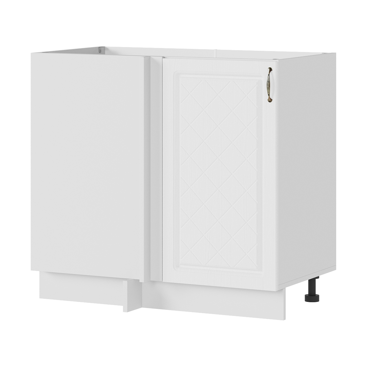 Изображение товара Напольный шкаф Стендмебель Модена 100x84x47.4 см ЛДСП цвет белый/дуб белый