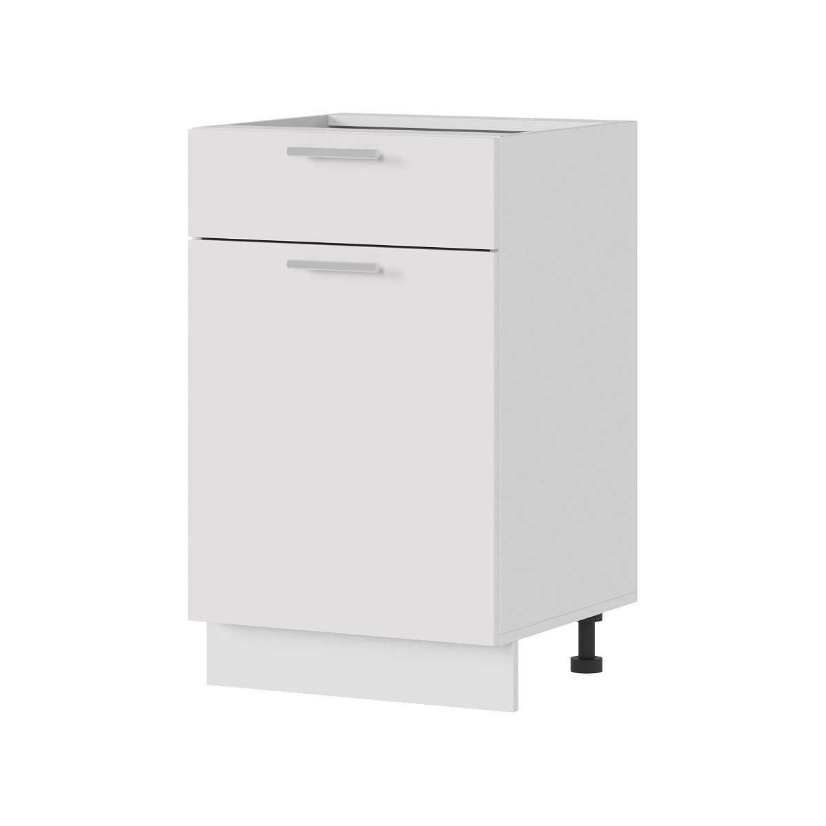 Изображение товара Напольный шкаф с ящиком Ксения 50x84x47,4 см белый глянец от Стендмебель