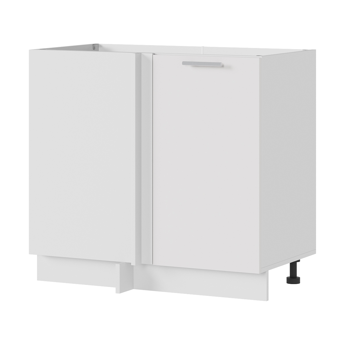 Изображение товара Напольный угловой шкаф Стендмебель Ксения 100x84x47.4 см белый глянец