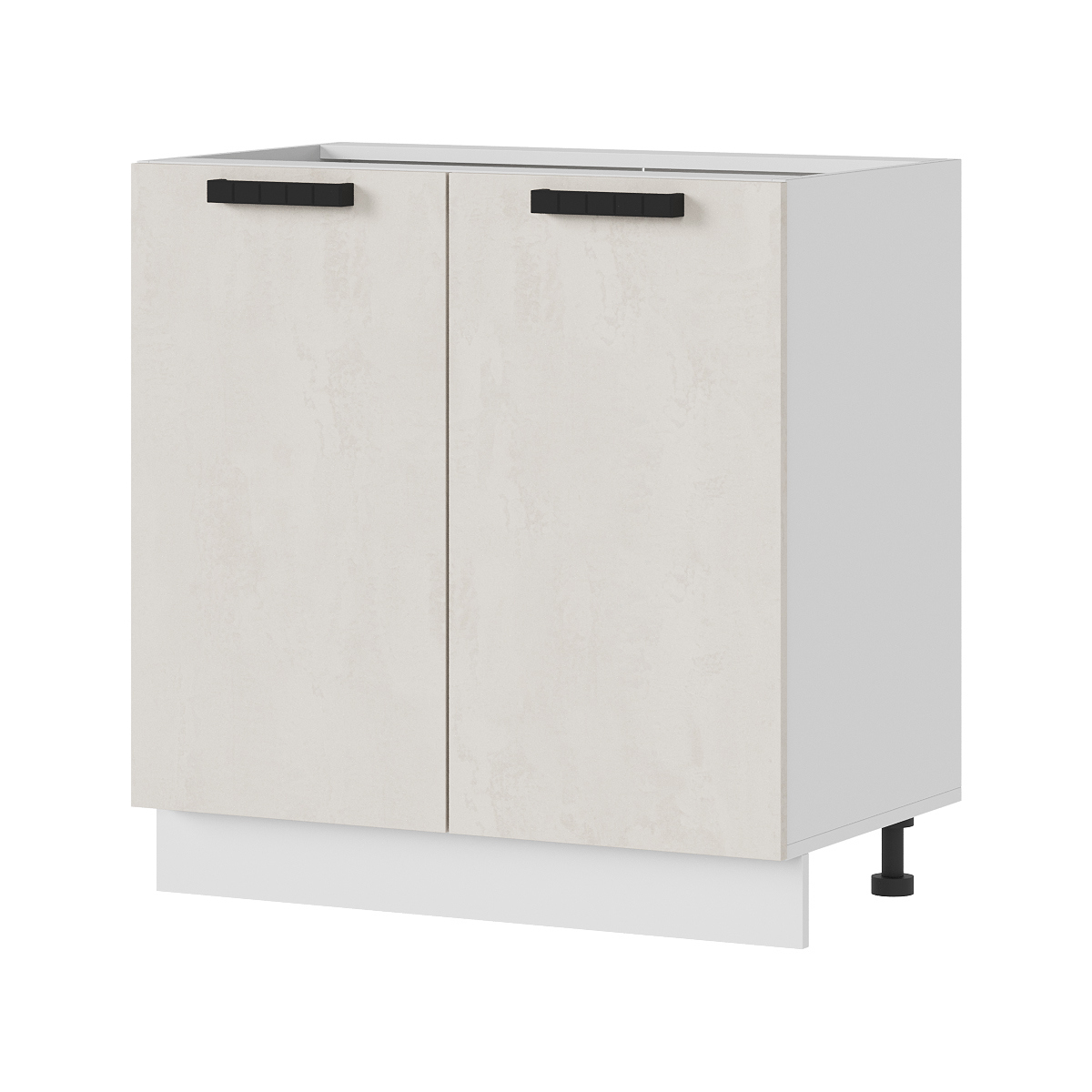 Изображение товара Напольный шкаф Пасаденна 80х84х47 см ЛДСП белый шелковый камень