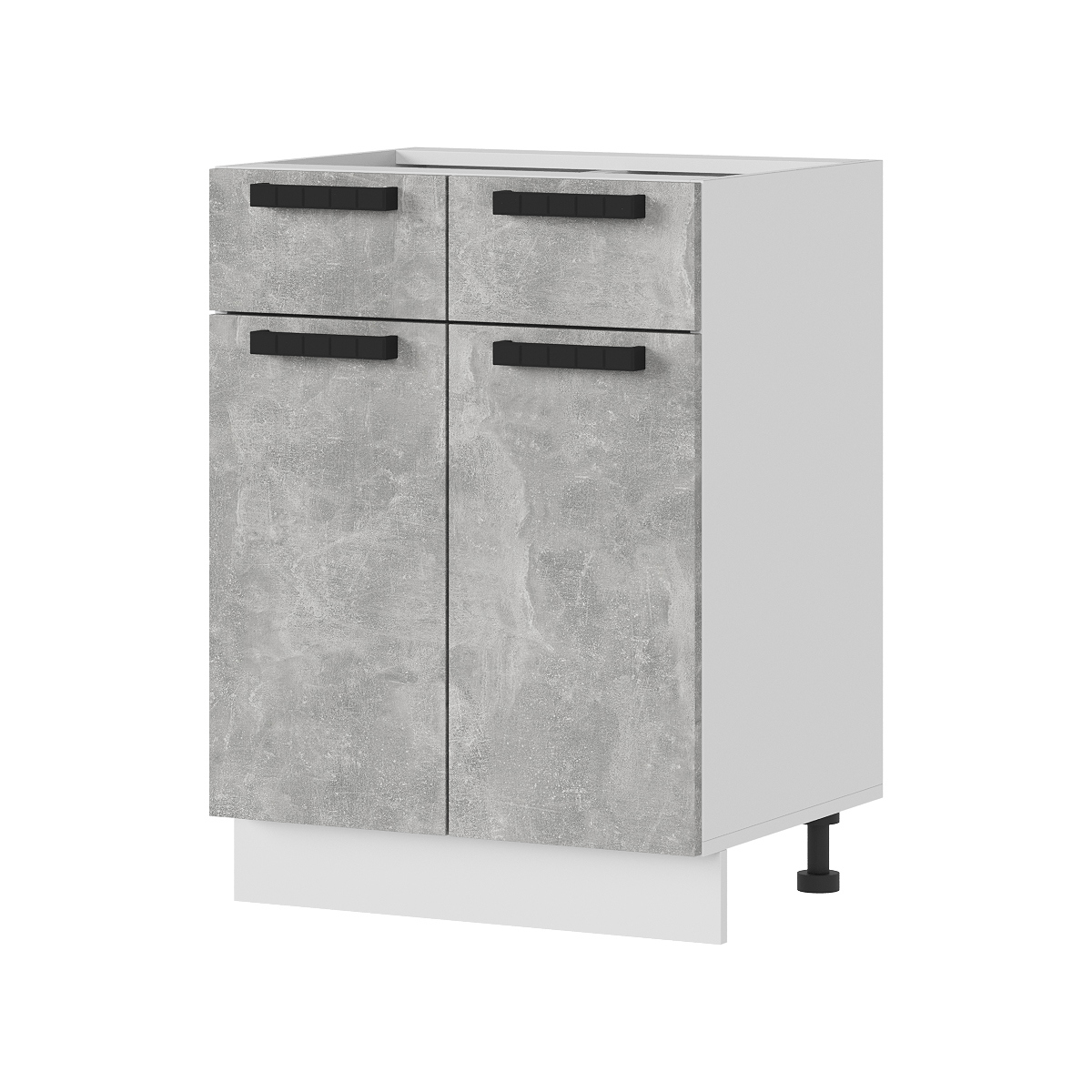 Изображение товара Напольный шкаф с ящиком Пасаденна 60x84x47.4 см белый светлый ателье ЛДСП