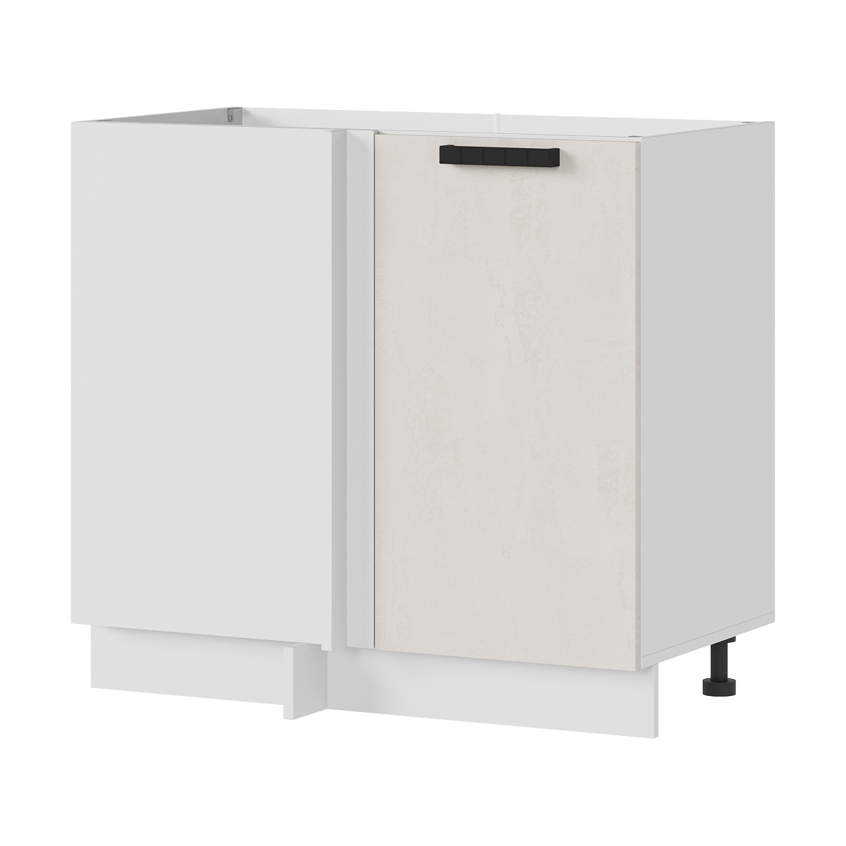 Изображение товара Напольный шкаф Стендмебель Пасаденна 100x84x47.4 см ЛДСП цвет белый/шелковый камень