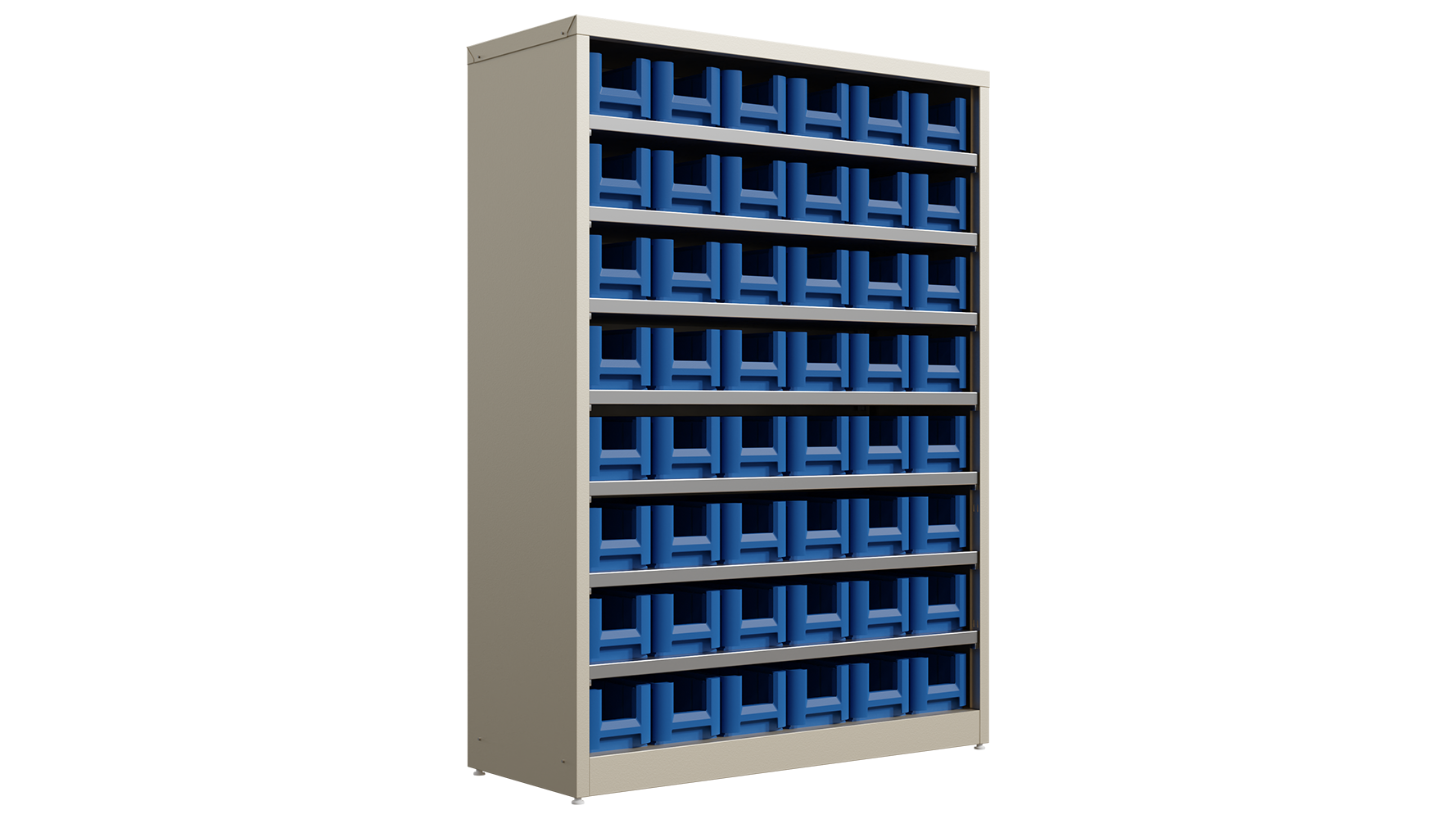 Изображение товара Система хранения с пластиковыми ящиками Honeycomb Ironbox Standart 3109 79x110x31 см сталь с покрытием цвет синий/серый