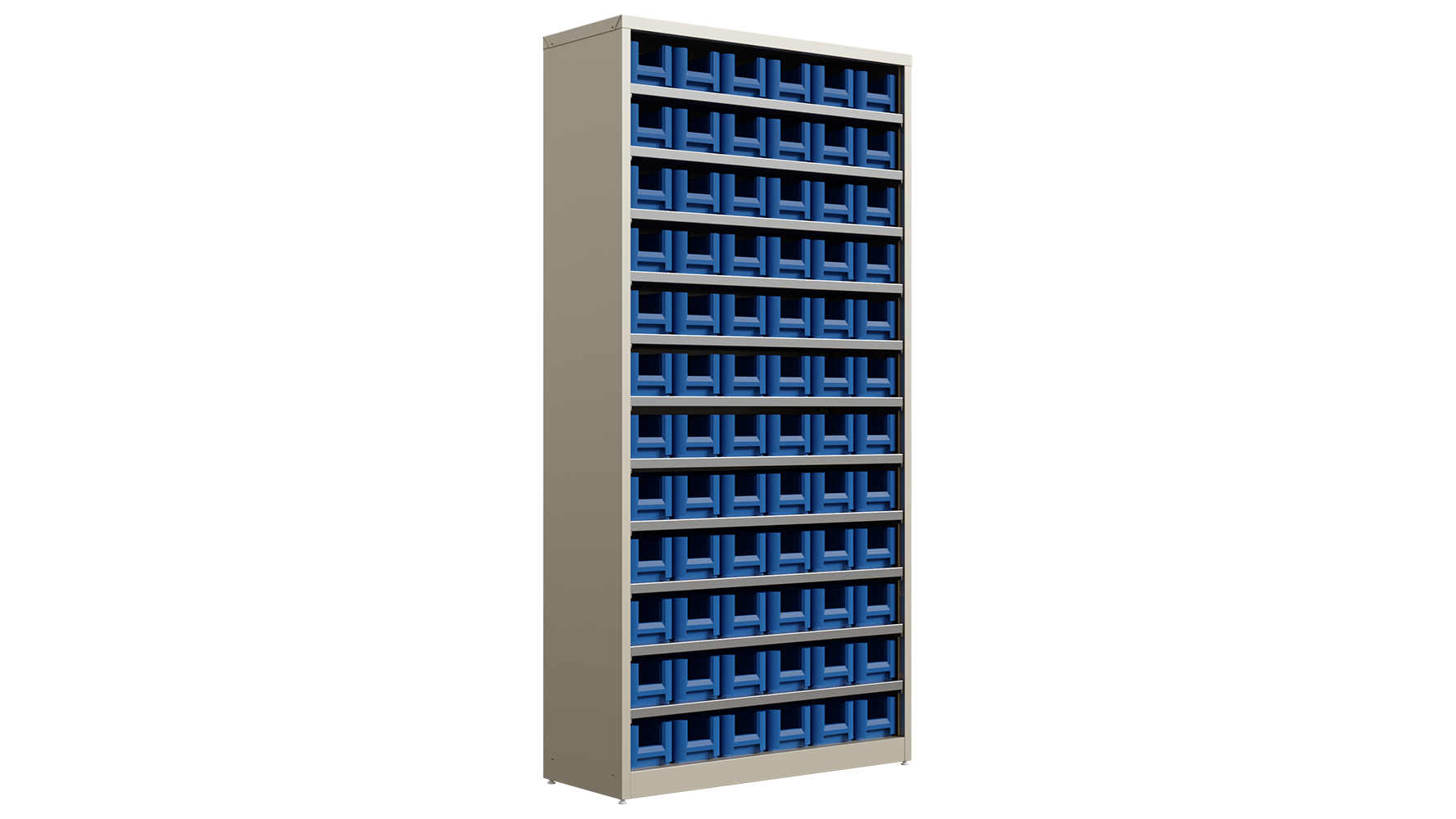 Изображение товара Система хранения с пластиковыми ящиками Honeycomb Ironbox Max 4109 79x160x41 см сталь с покрытием цвет синий/серый