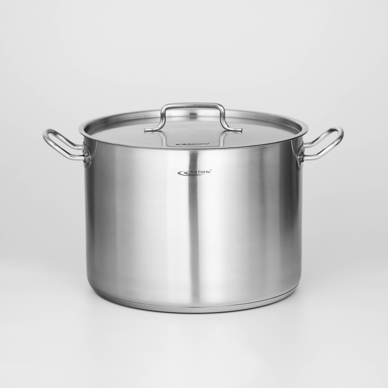 Изображение товара Кастрюля 15 л с крышкой Катунь из нержавеющей стали Россия