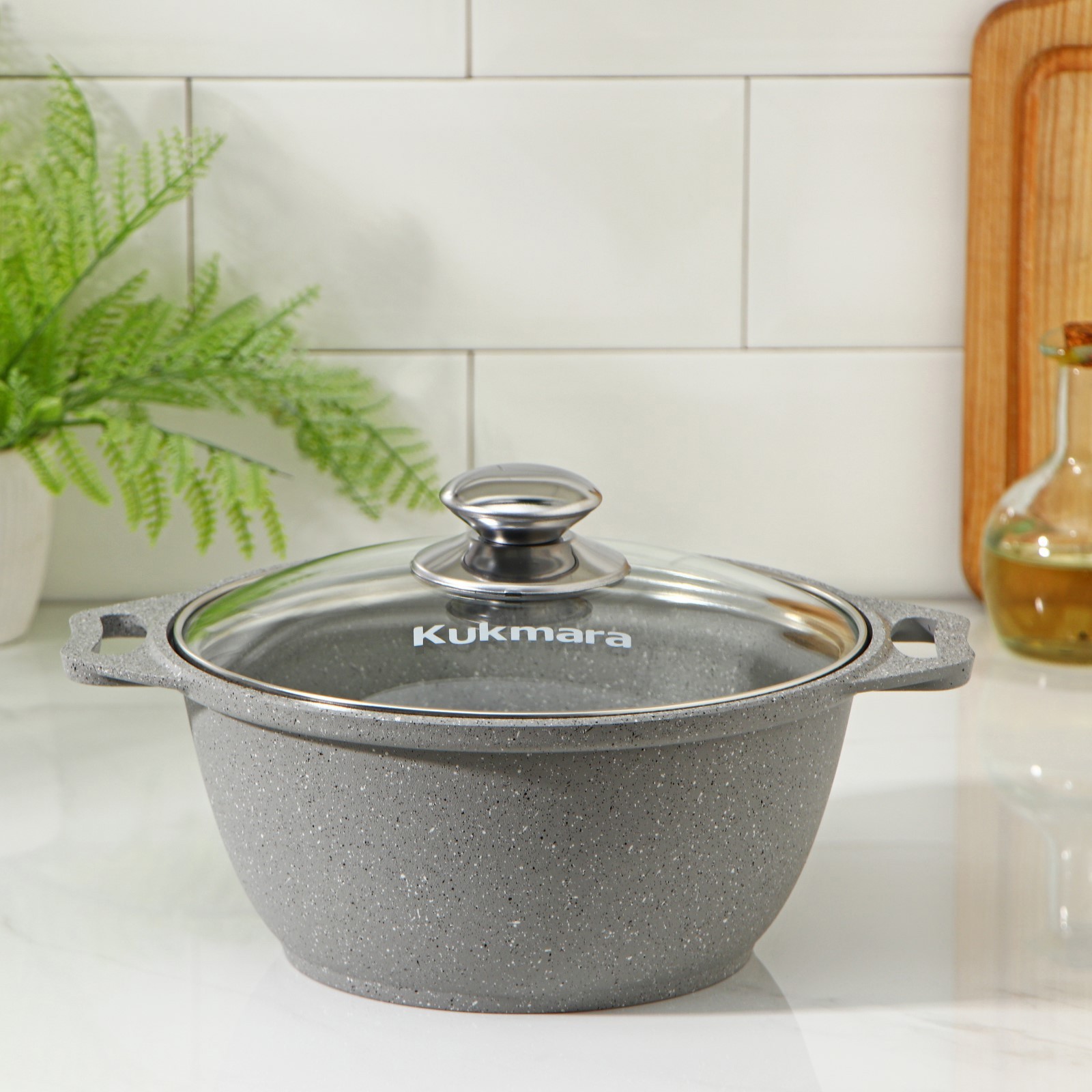 Изображение товара Кастрюля Kukmara 2 л с антипригарным покрытием и стеклянной крышкой