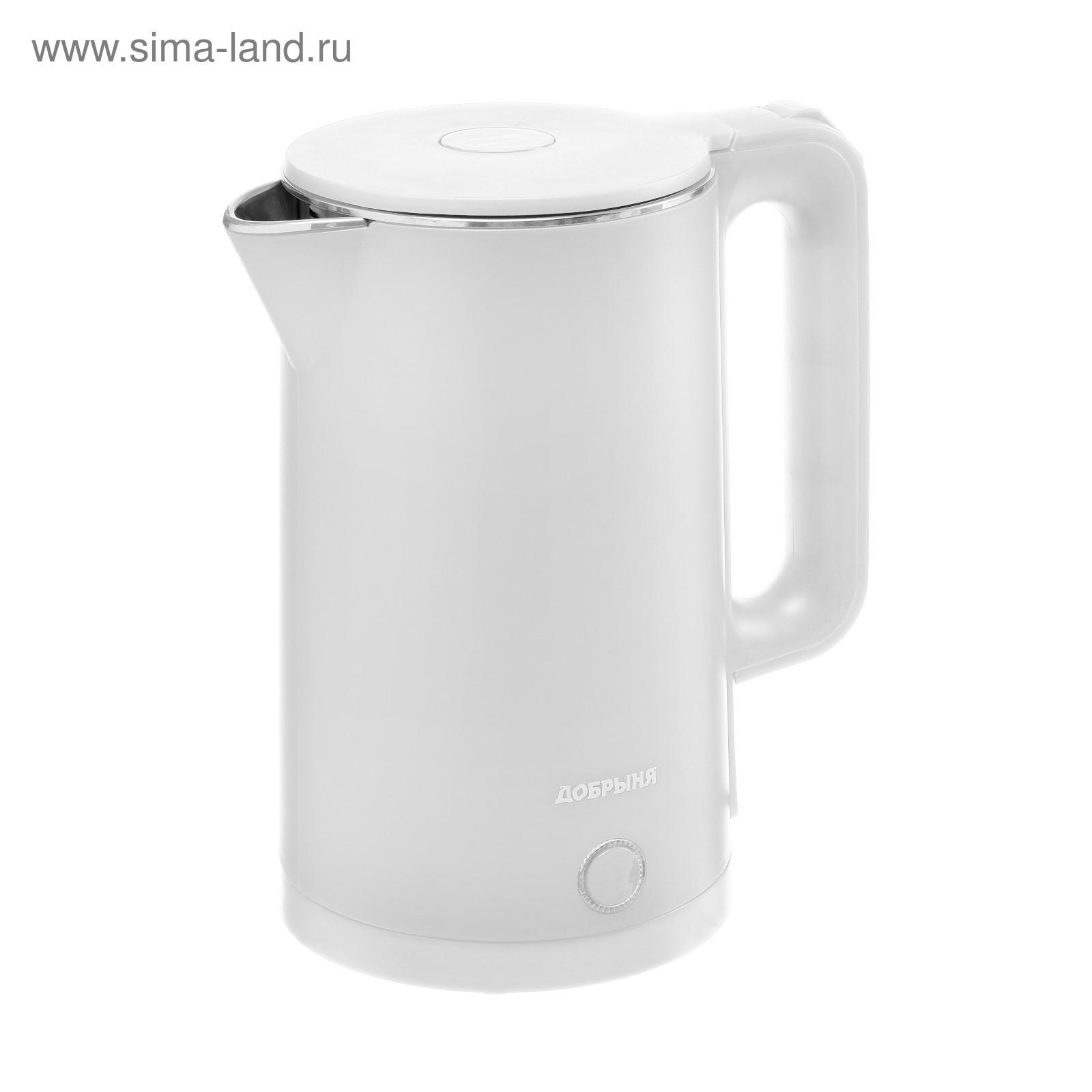 Изображение товара Электрический чайник Добрыня 5494494 1.8 л белый нержавеющая сталь пластик