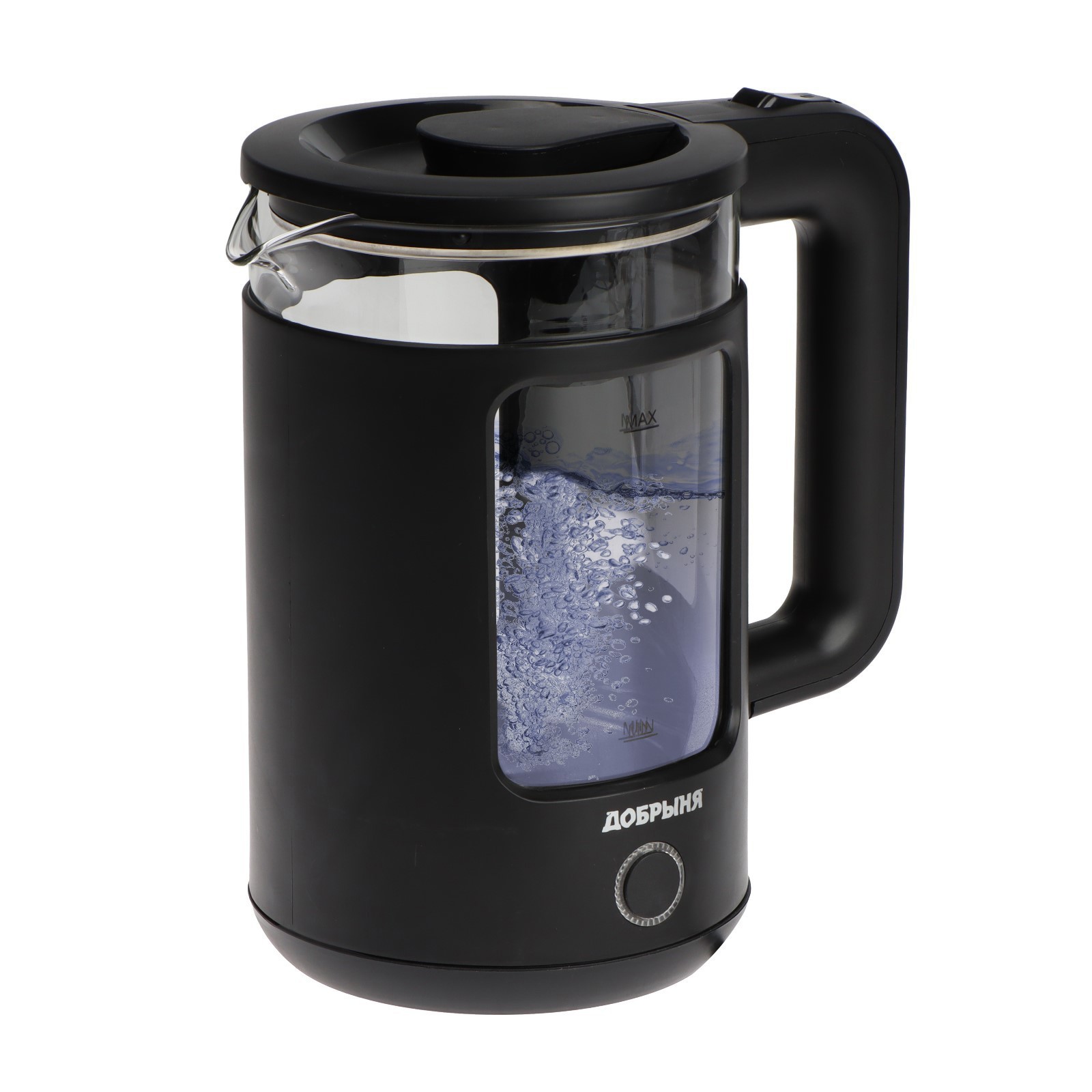 Изображение товара Электрический чайник Добрыня 9408384 1.5 л металл цвет черный