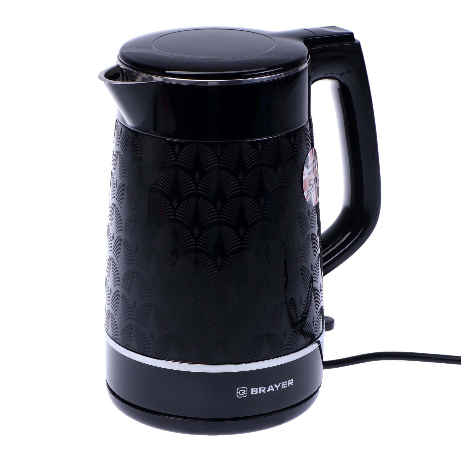 Изображение товара Электрический чайник BRAYER 7609131 1.7л черный быстрый нагрев металл