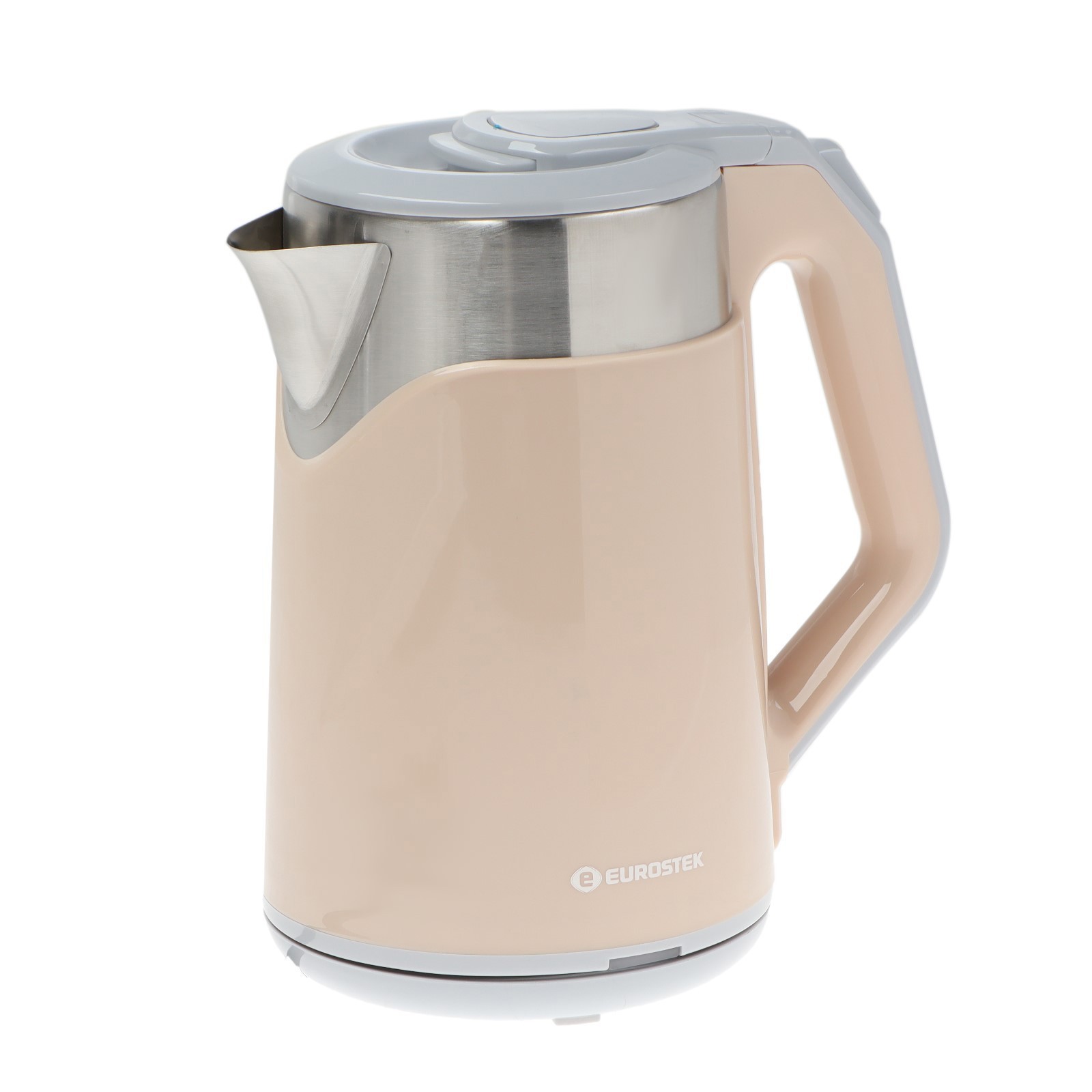 Изображение товара Электрический чайник Eurostek 9771098 1.8 л металл бежевый быстро нагрев надежный