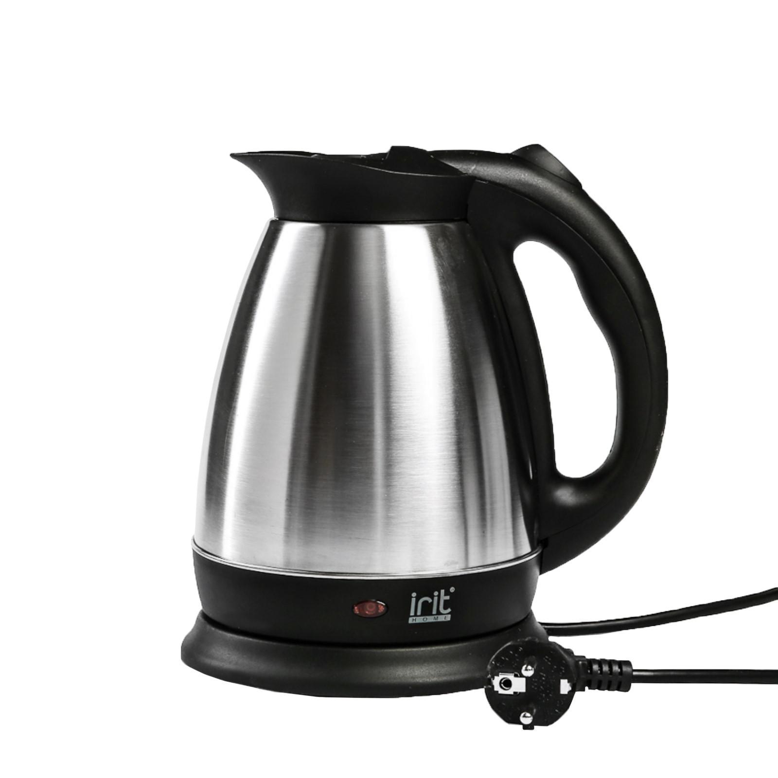 Изображение товара Электрический чайник IRIT 185878 1.5 л серебристый быстрый нагрев автоматическая защита