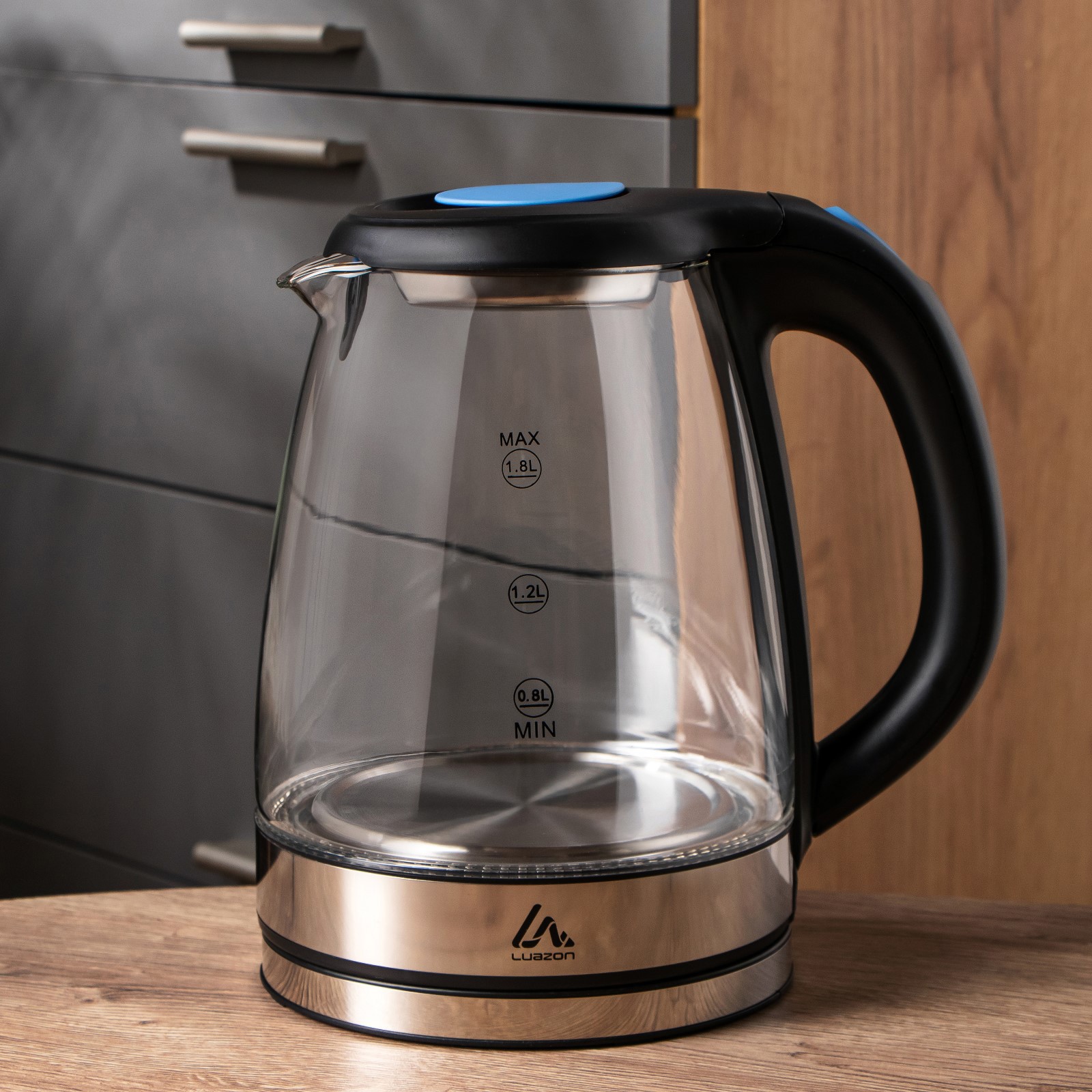 Изображение товара Электрический чайник Luazon home 3894964 1.8 л металл цвет серебристый