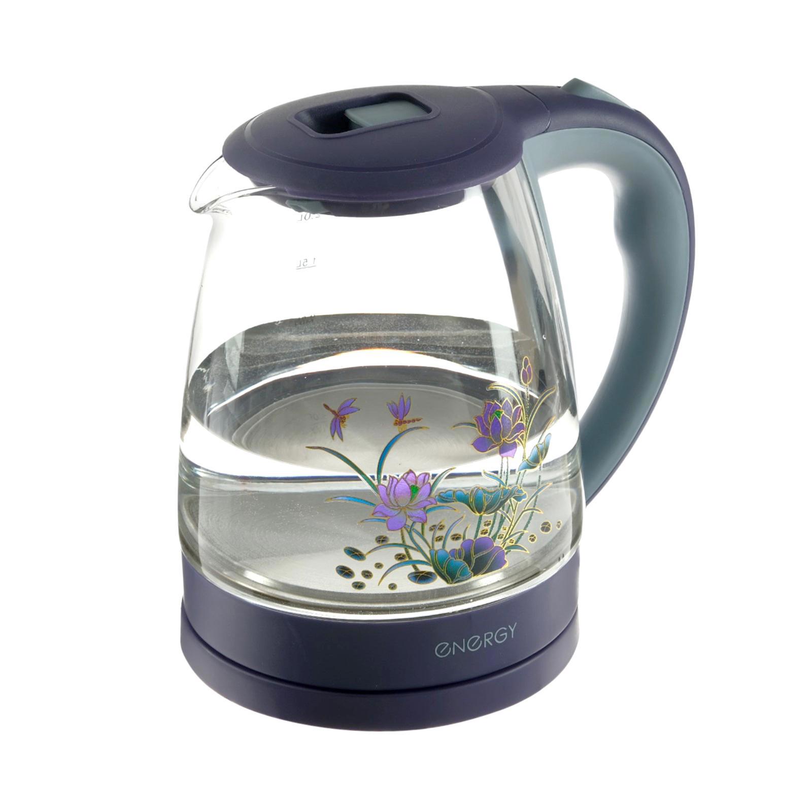 Изображение товара Электрический чайник Energy 4964441 2 л металл цвет синий