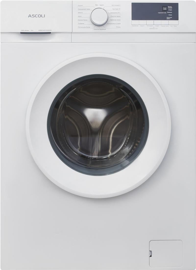 Изображение товара Стиральная машина Ascoli Awms-601003eww 59.5x85x45 см 6 кг цвет белый