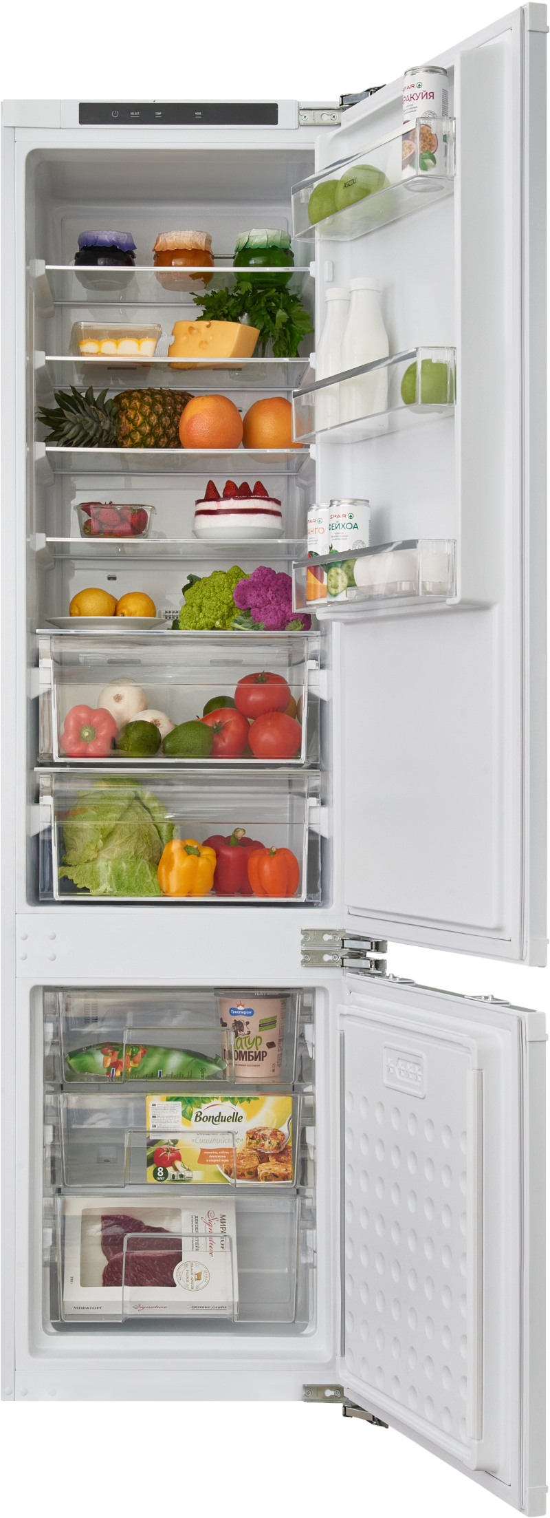 Изображение товара Встраиваемый холодильник Ascoli ADRF305WEMBI 305 л SN белый с No Frost