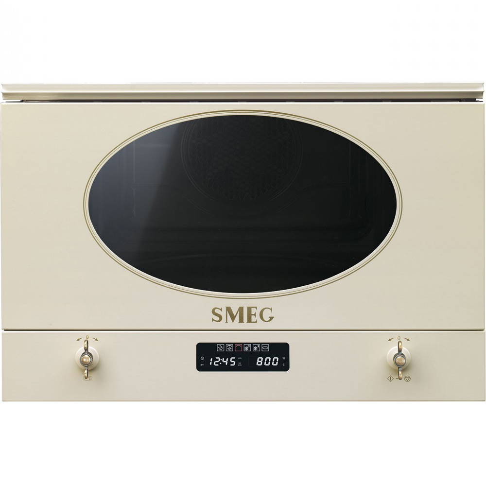 Изображение товара Встраиваемая микроволновая печь Smeg MP822PO 22 л кремовая с грилем